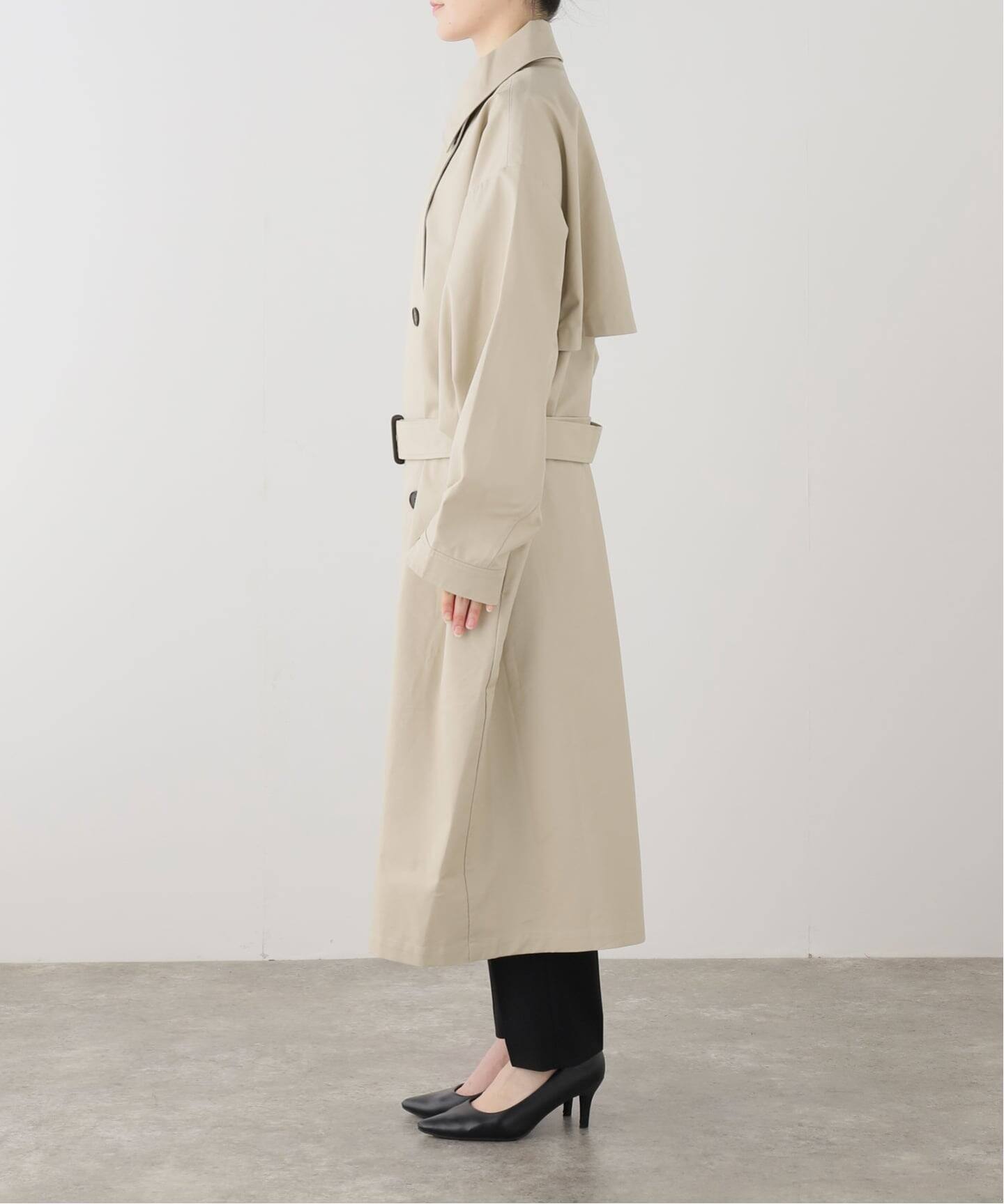 UMARMUNG/ウンマームン】CONVERTIBLE COLLAR OVERSIZED TRENCH COAT