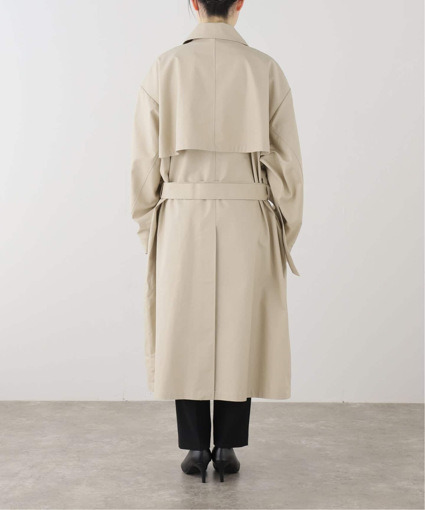 UMARMUNG/ウンマームン】CONVERTIBLE COLLAR OVERSIZED TRENCH COAT