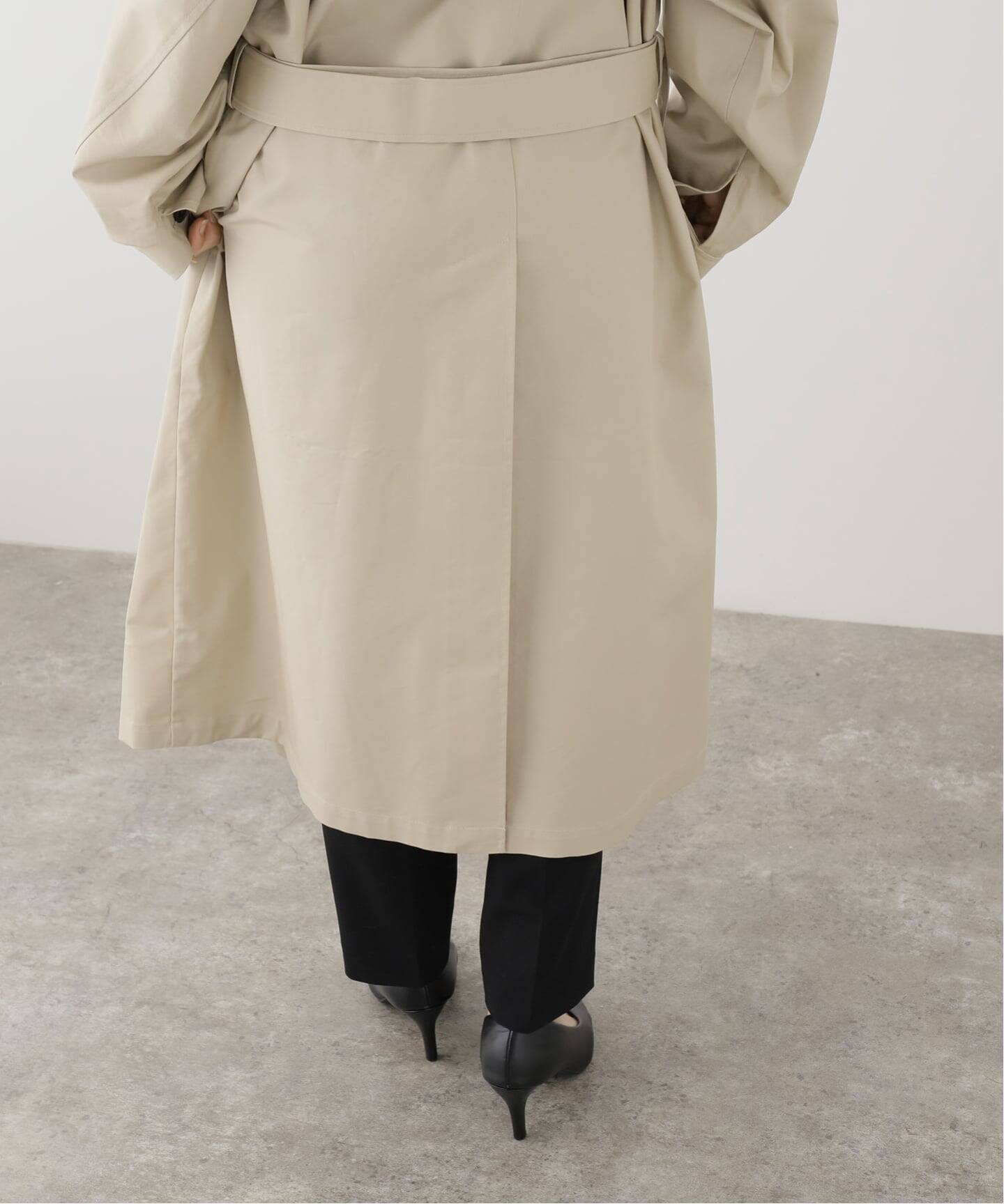UMARMUNG/ウンマームン】CONVERTIBLE COLLAR OVERSIZED TRENCH COAT