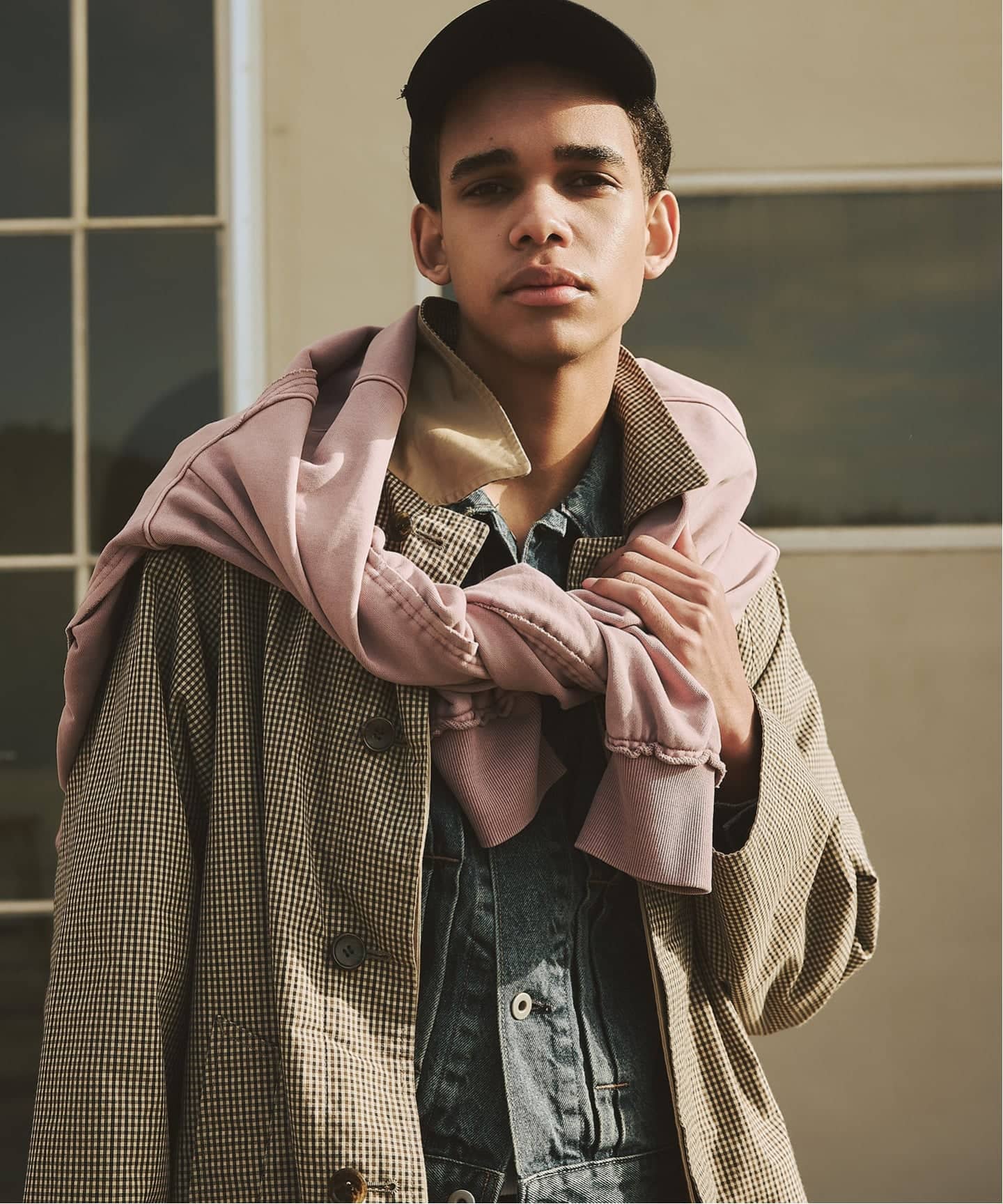 JOURNAL STANDARD チェックステンカラーコート 予約》チェック リバーシブル ステンカラー コート（ステンカラー