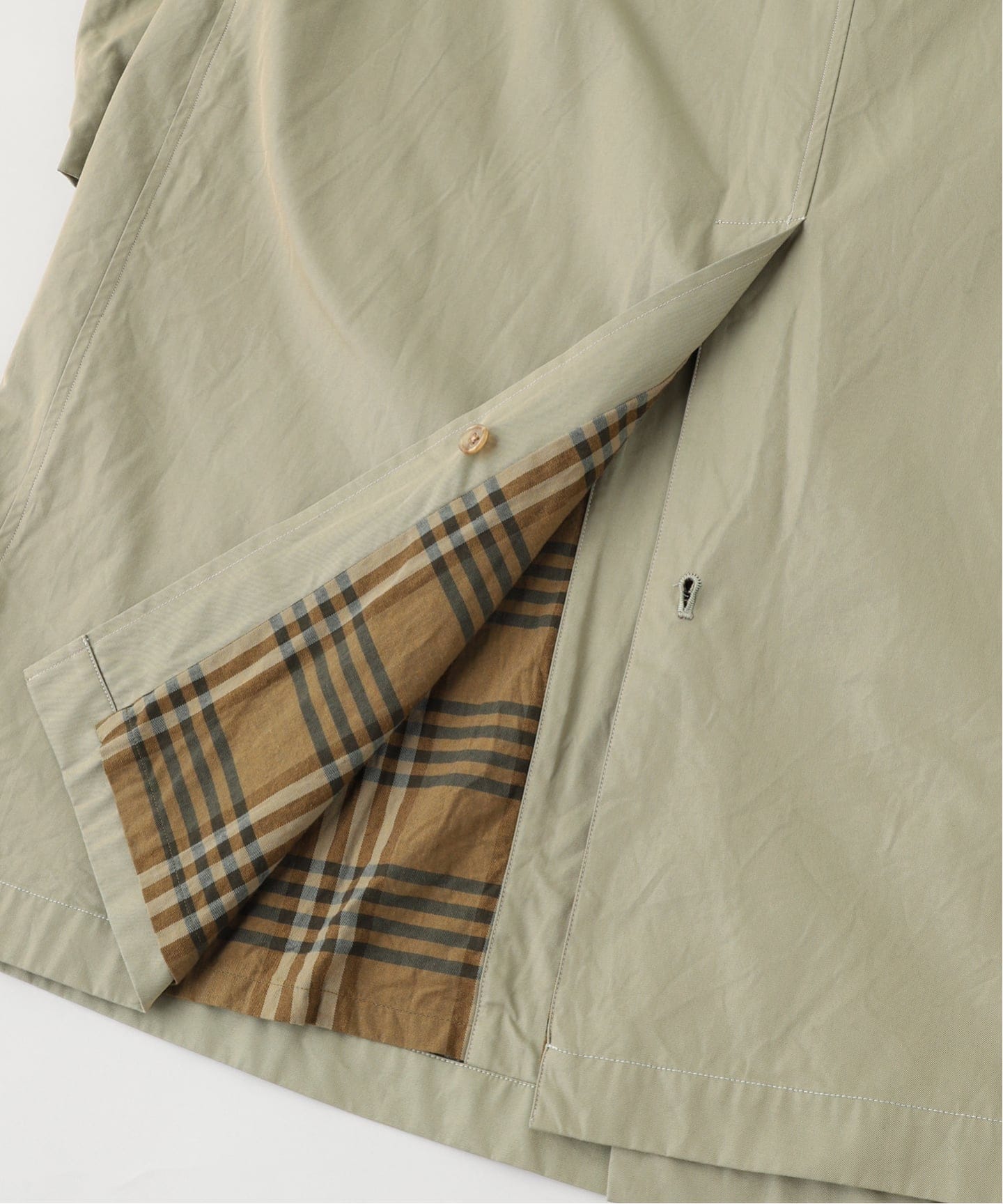 BLURHMS / ブラームス Cotton Gabardine Balmacaan Coat（ステンカラー