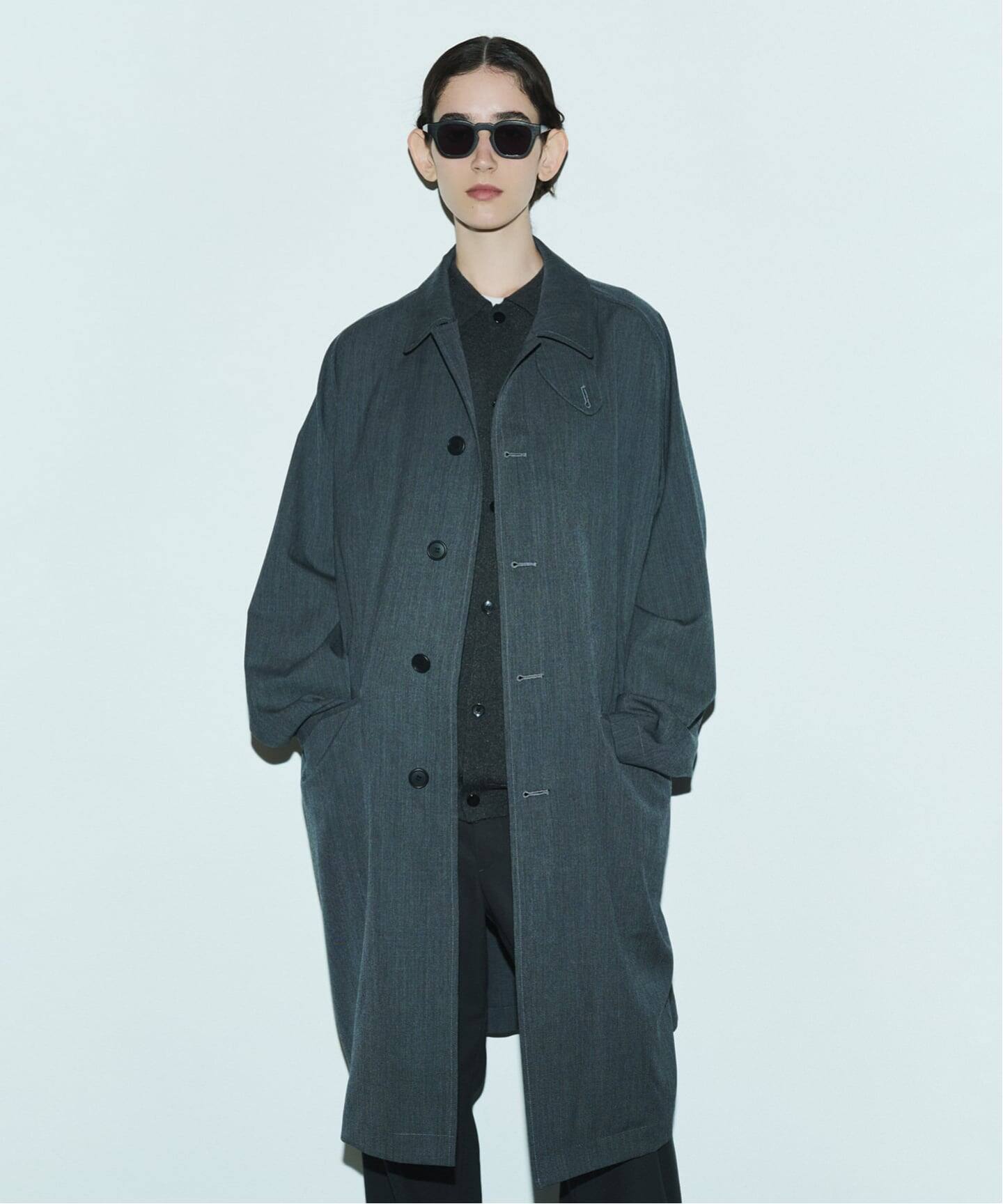 【FOLL/フォル】washed wool gaba all in one FOLL washed wool gaba all in one・navy - tity