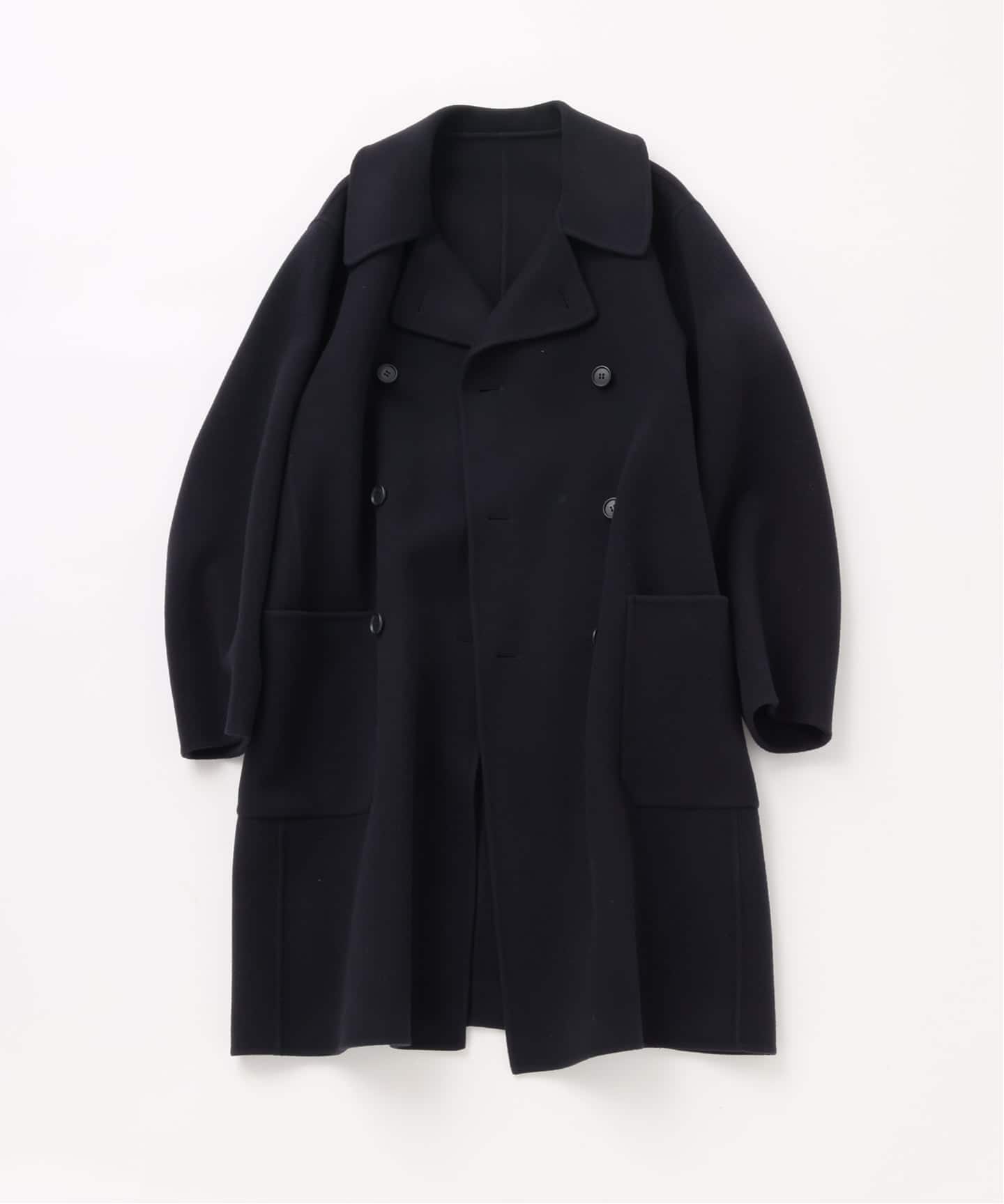予約》【FOLL / フォル】sp160s wool rever p coat（ピーコート