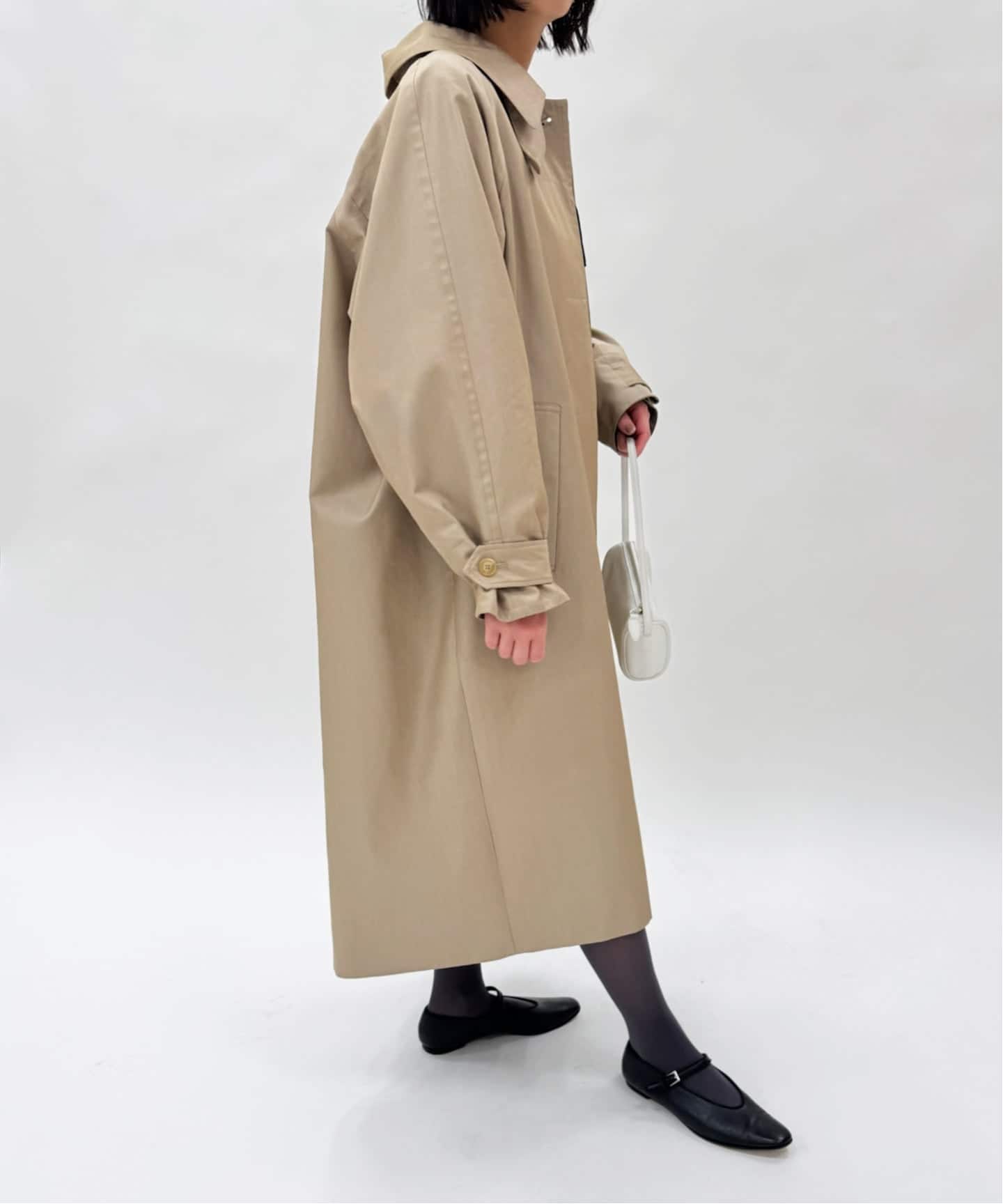 abc ギャバ ステンコート（ステンカラーコート）｜EDIT.FOR LULU