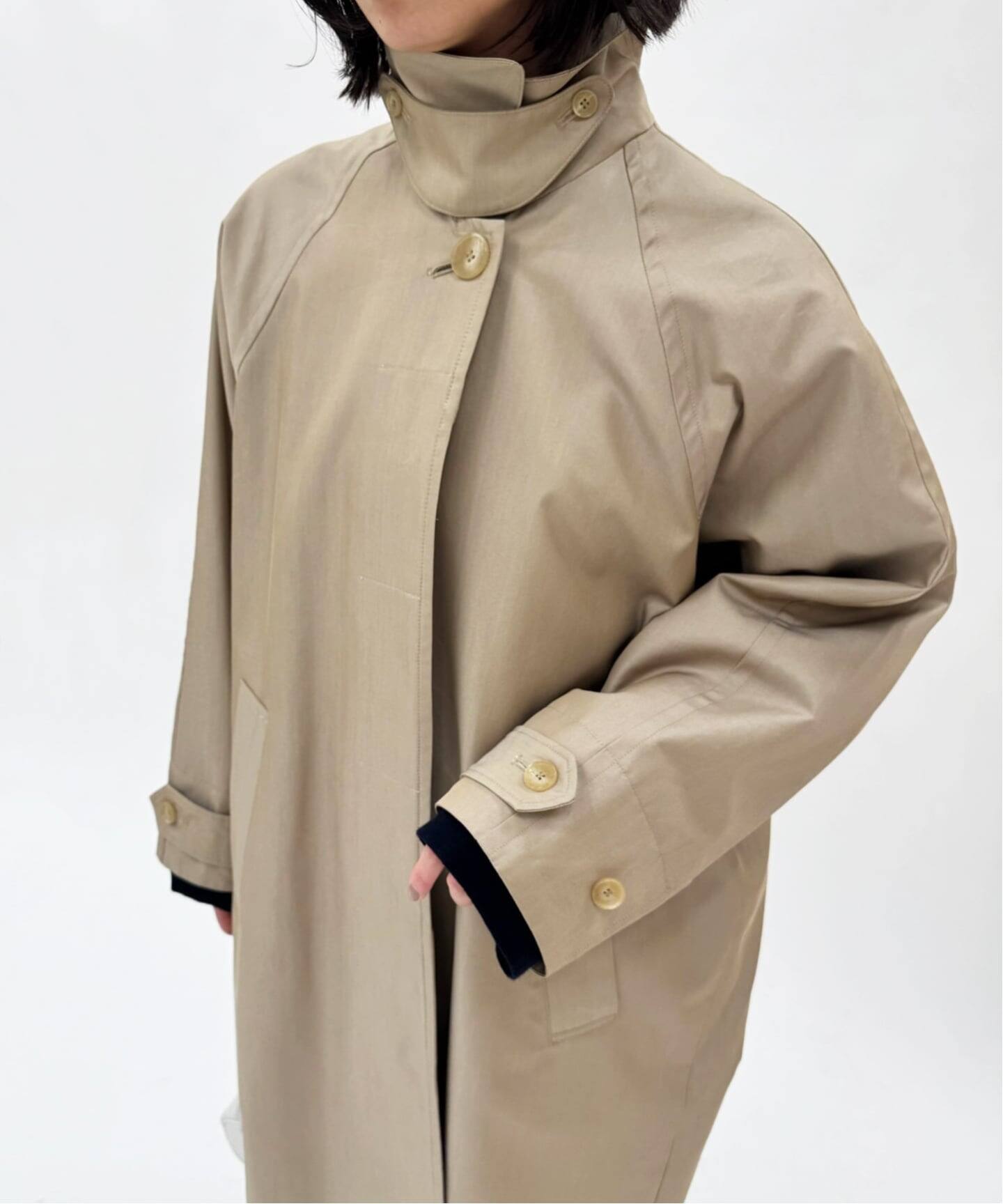 abc ギャバ ステンコート（ステンカラーコート）｜EDIT.FOR LULU