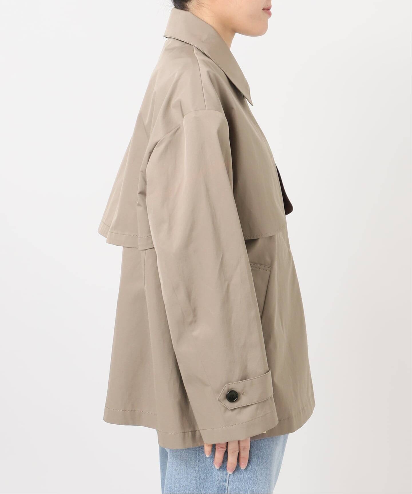 【専用】IÉNA ベージュ ショートトレンチコート L イエナ IENA シングルトレンチショートコート （ベージュ A