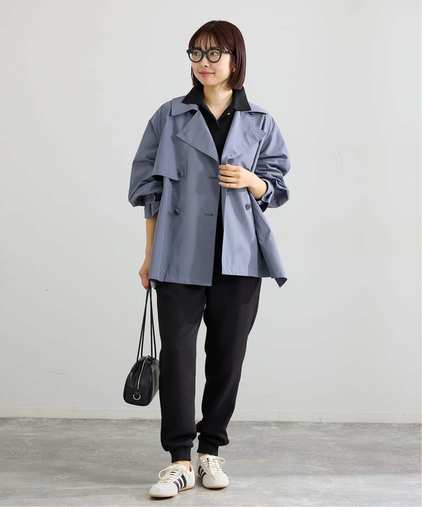 IENA Peポプリンオーバーショートコート ネイビー 36サイズ 新色/WEB限定/追加4予約》ポプリンオーバーショートコート（その他