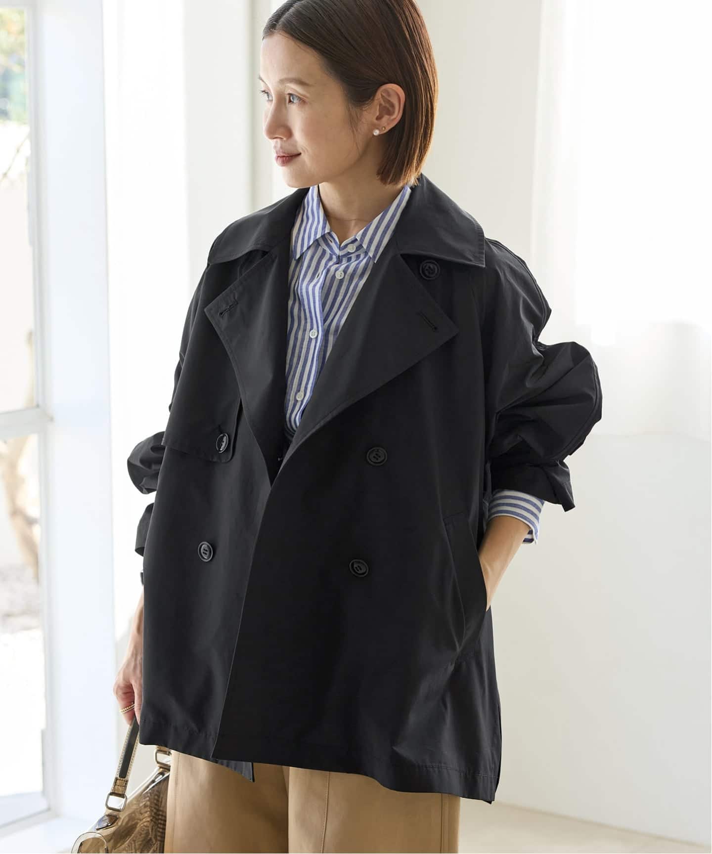 新色/WEB限定/追加4予約》ポプリンオーバーショートコート（その他