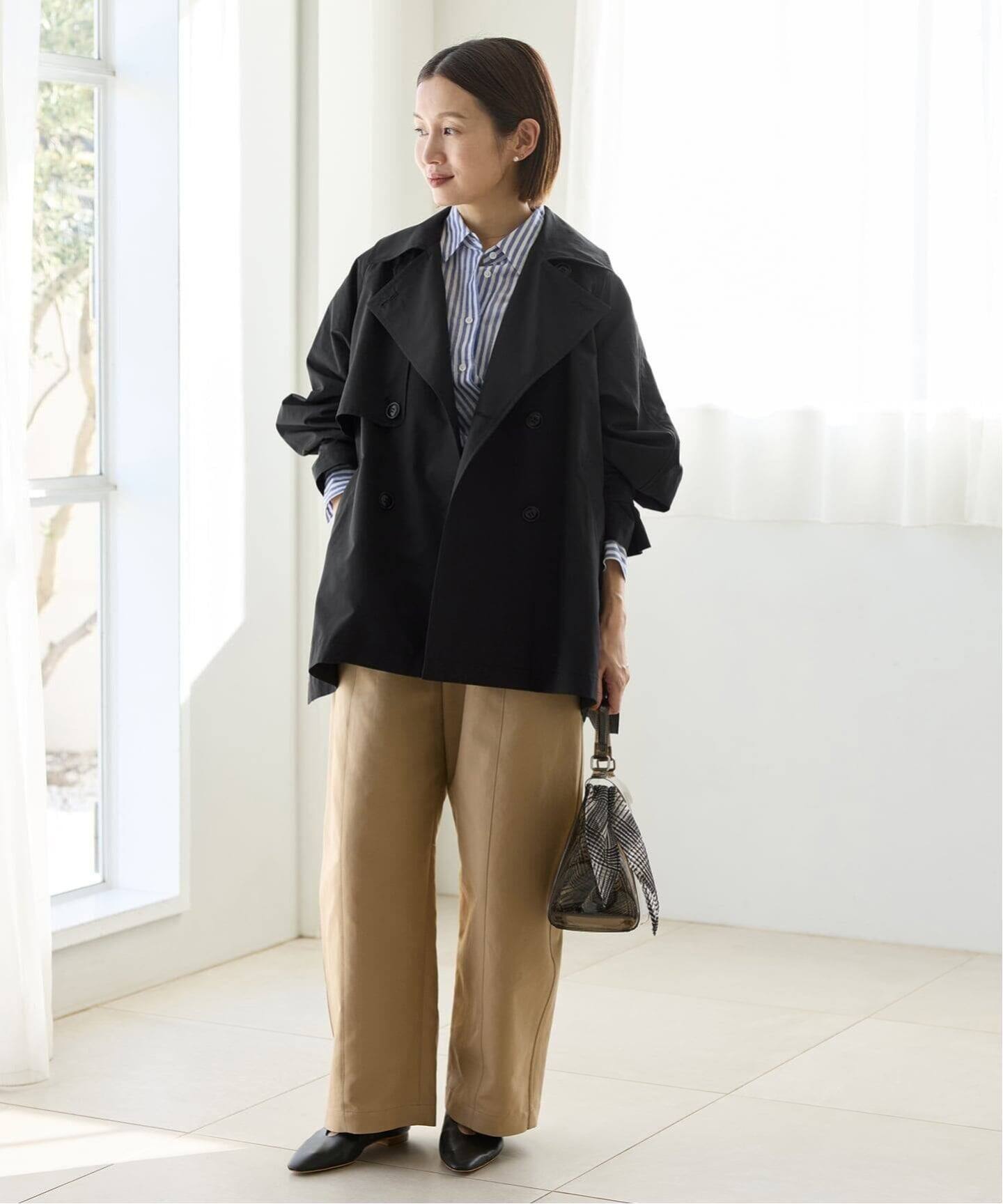 新色あり/WEB限定/追加4》ポプリンオーバーショートコート（その他