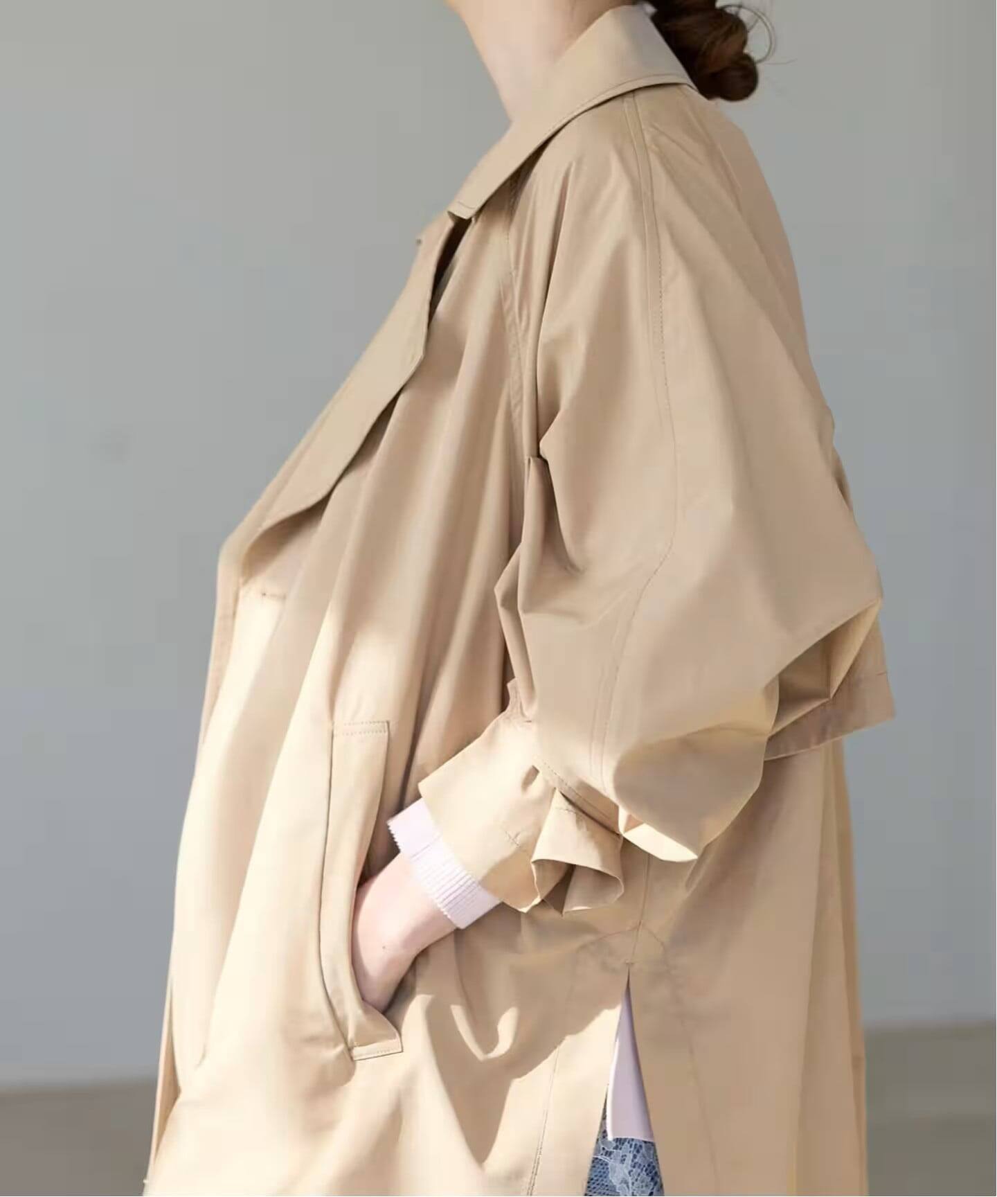 新色あり/WEB限定/追加4》ポプリンオーバーショートコート（その他