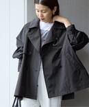 《新色あり/追加4/洗濯機洗い可》ポプリンオーバーショートコート