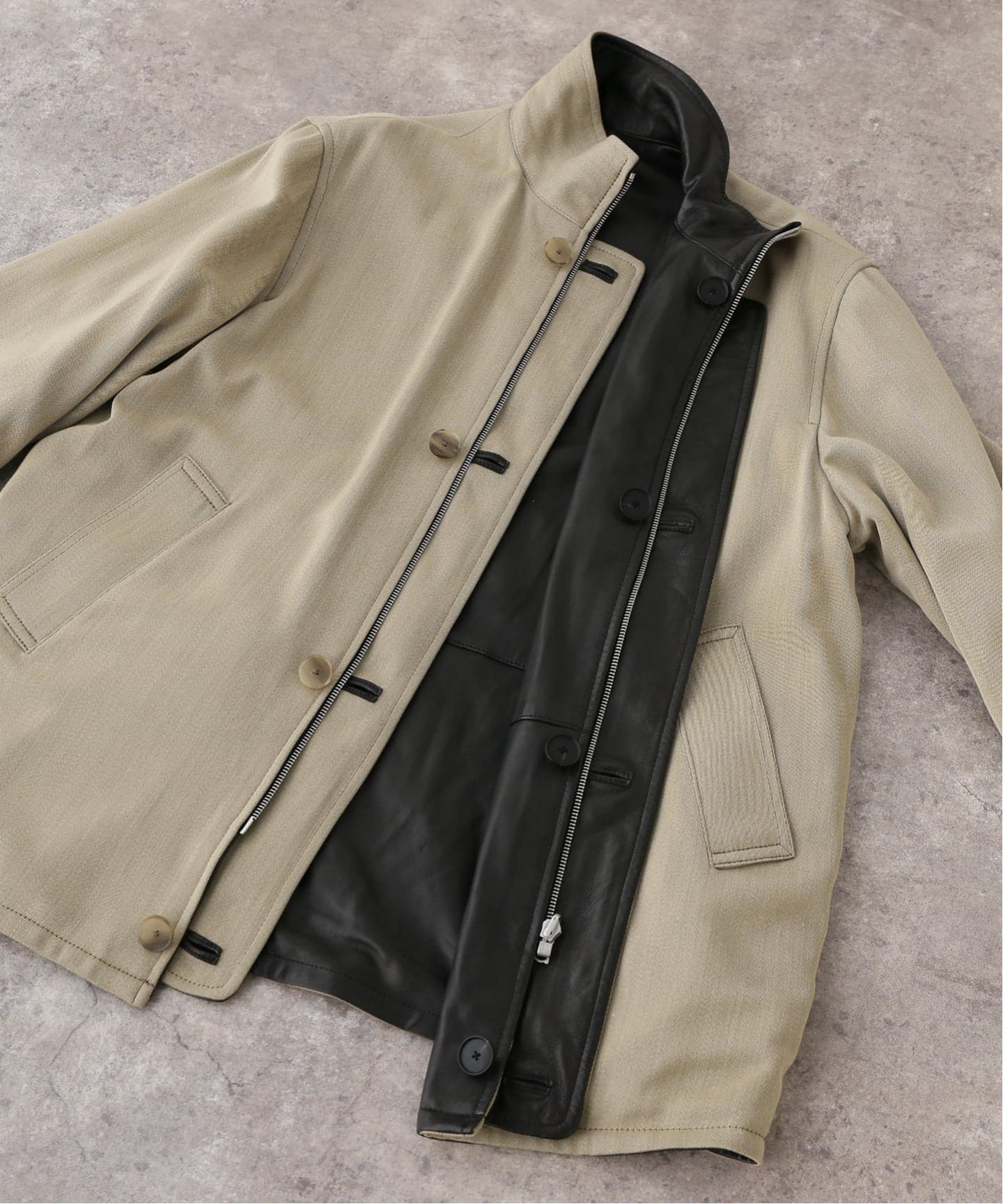 AURALEE/オーラリー REVERSIBLE WOOL SHEEP LEATHER CT コート