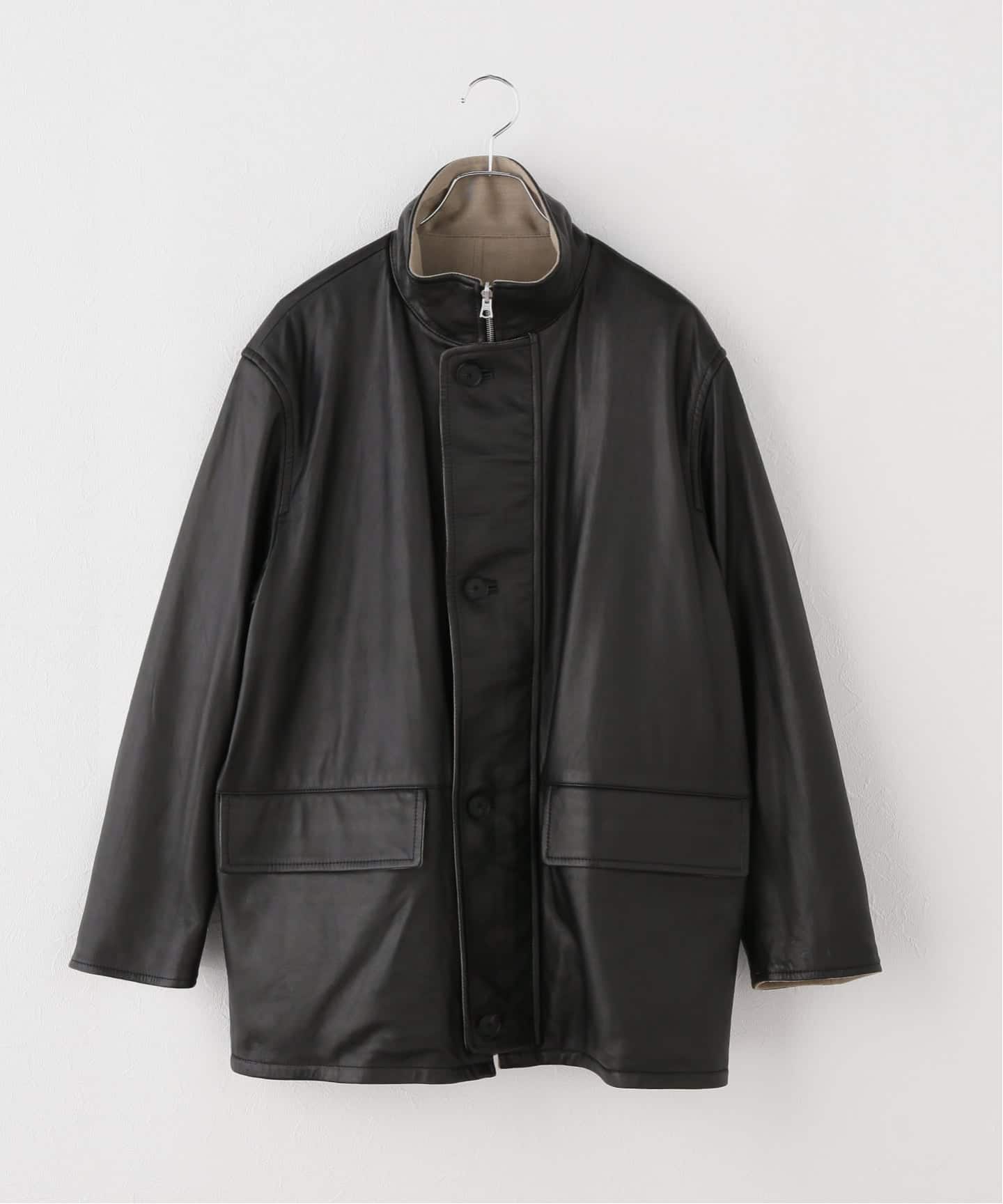 AURALEE/オーラリー REVERSIBLE WOOL SHEEP LEATHER CT コート