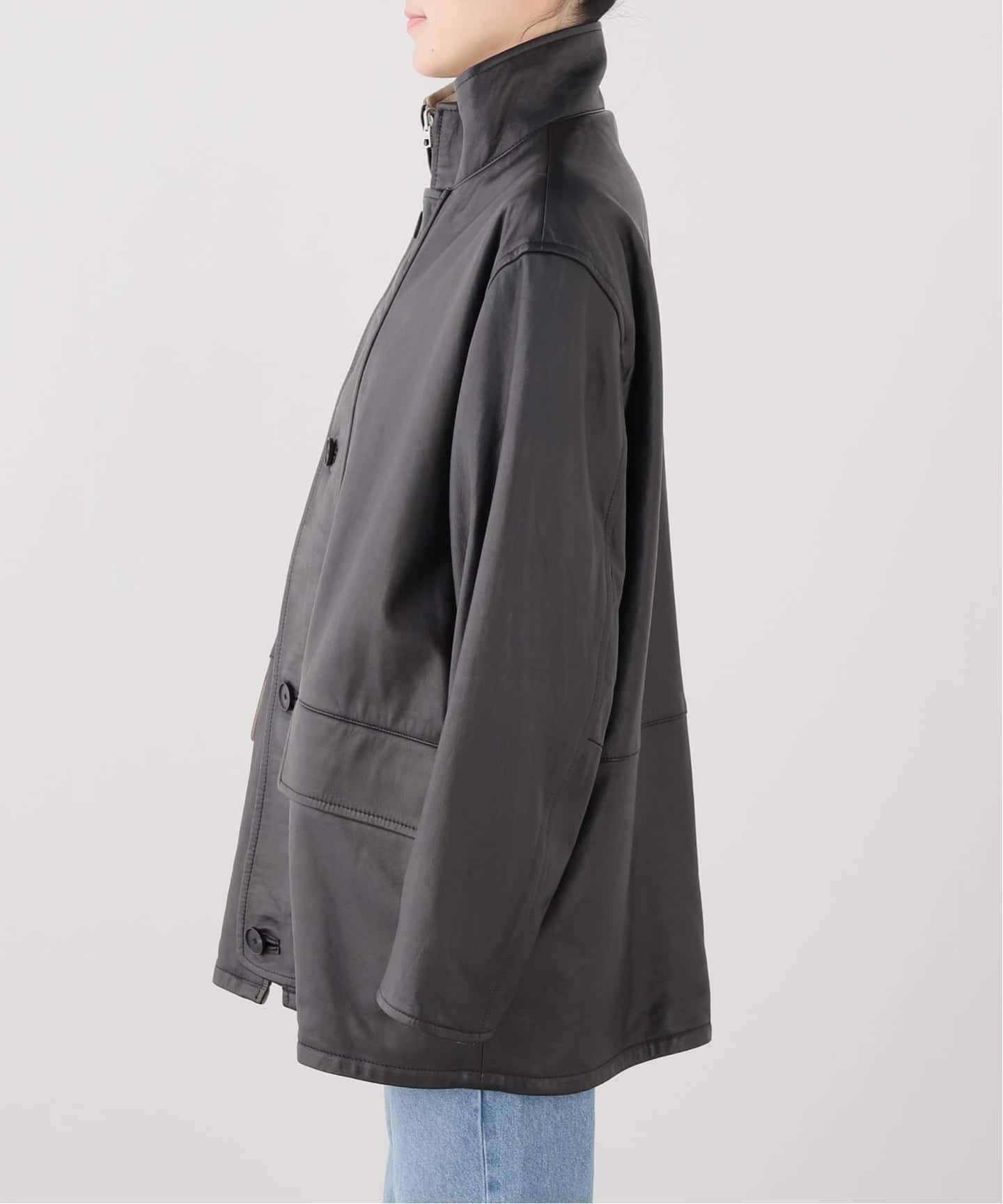 AURALEE/オーラリー REVERSIBLE WOOL SHEEP LEATHER CT コート