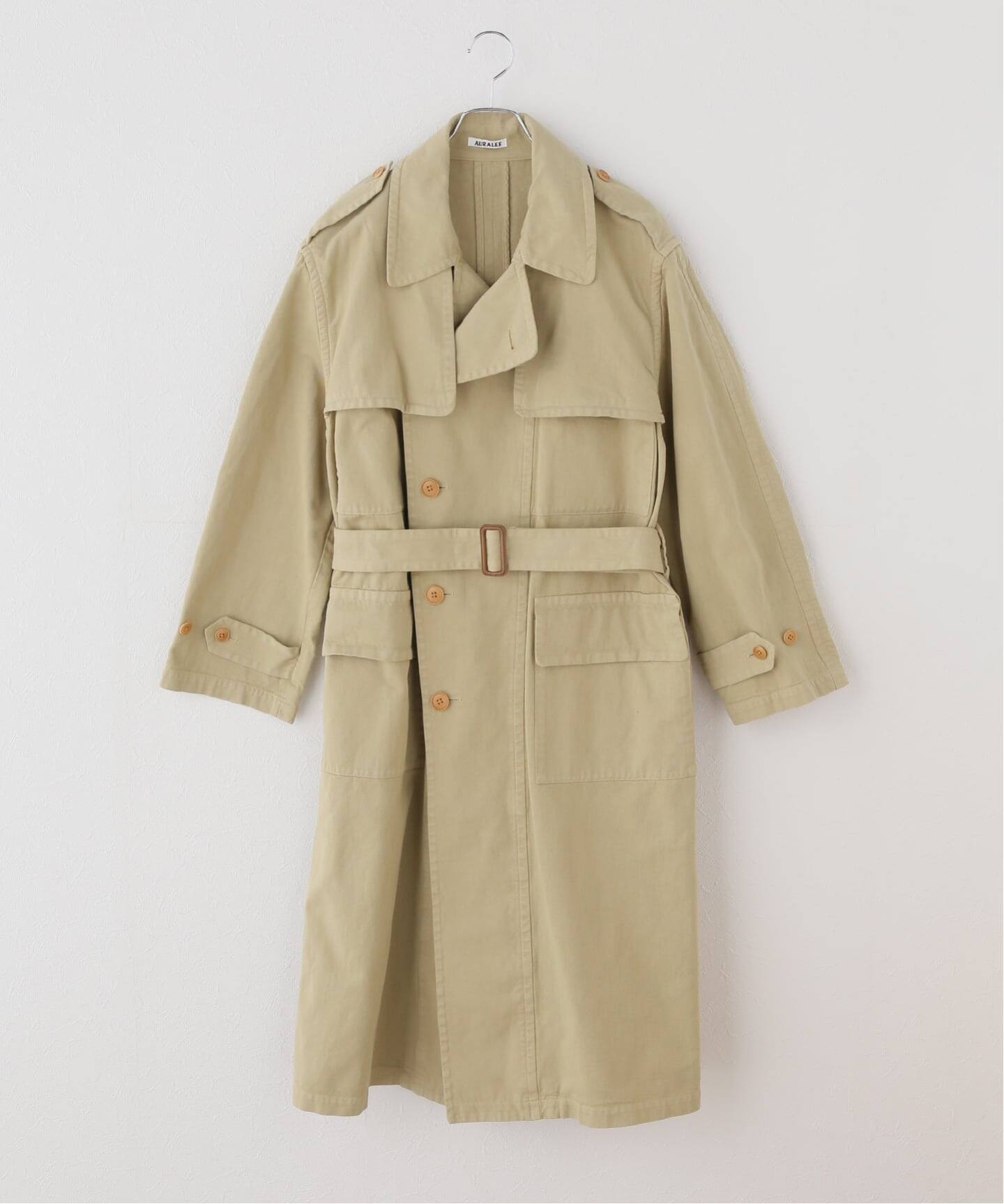 AURALEE/オーラリー GARMENT CHINO CT コート A26SC02MC（トレンチ 