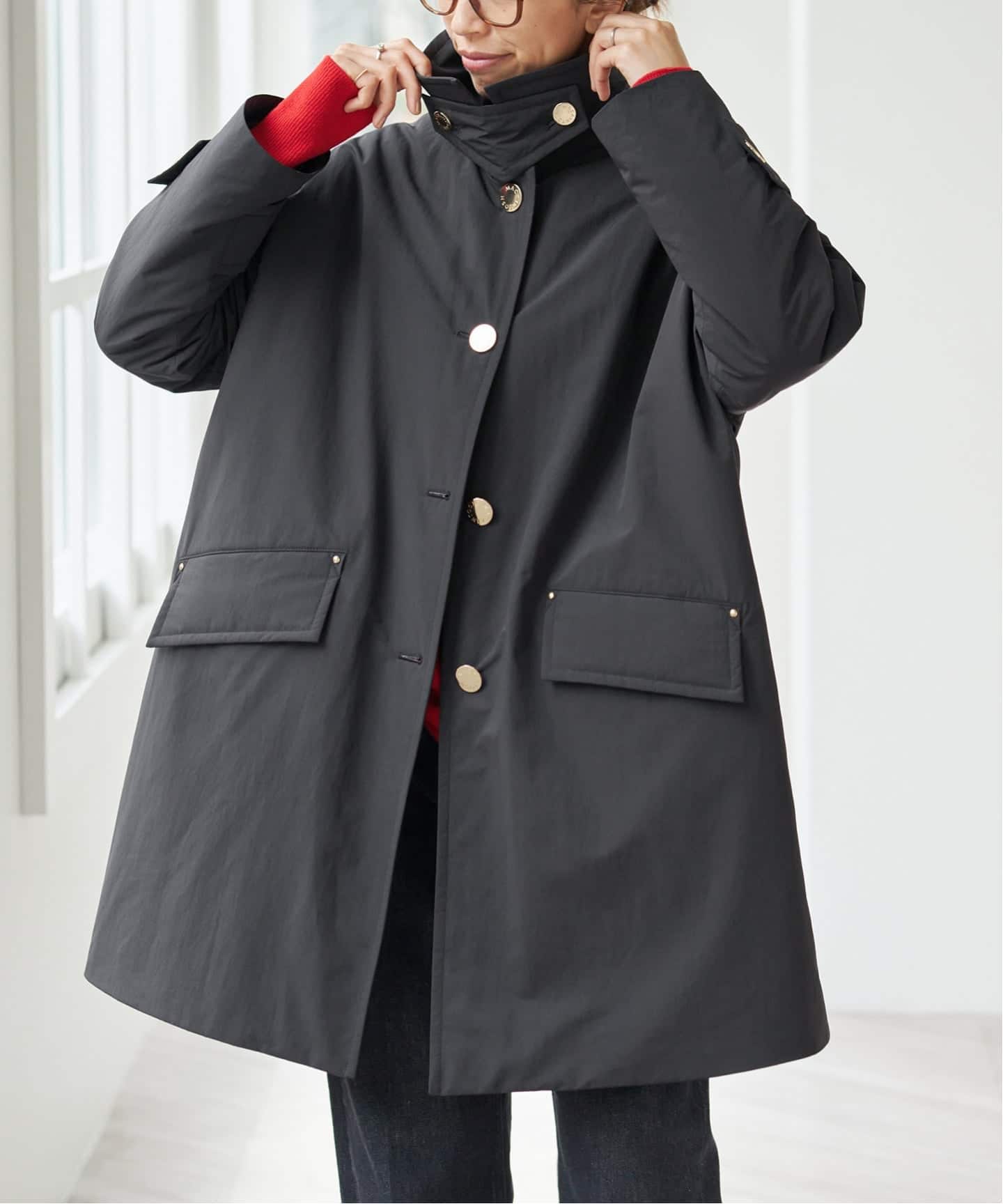 イエナ 別注　MACKINTOSH ブラウン ステンカラーコート 8 予約》MACKINTOSH/マッキントッシュ 別注 NEW HUMBIE THINDOWN MB