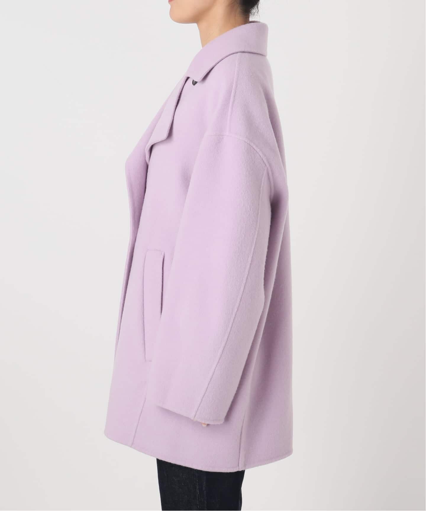 シリーズあり/追加予約》souple wool ダブルフェイスミドルコート