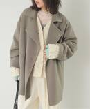 《シリーズあり/追加》souple wool ダブルフェイスミドルコート