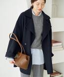 《シリーズあり/追加》souple wool ダブルフェイスミドルコート