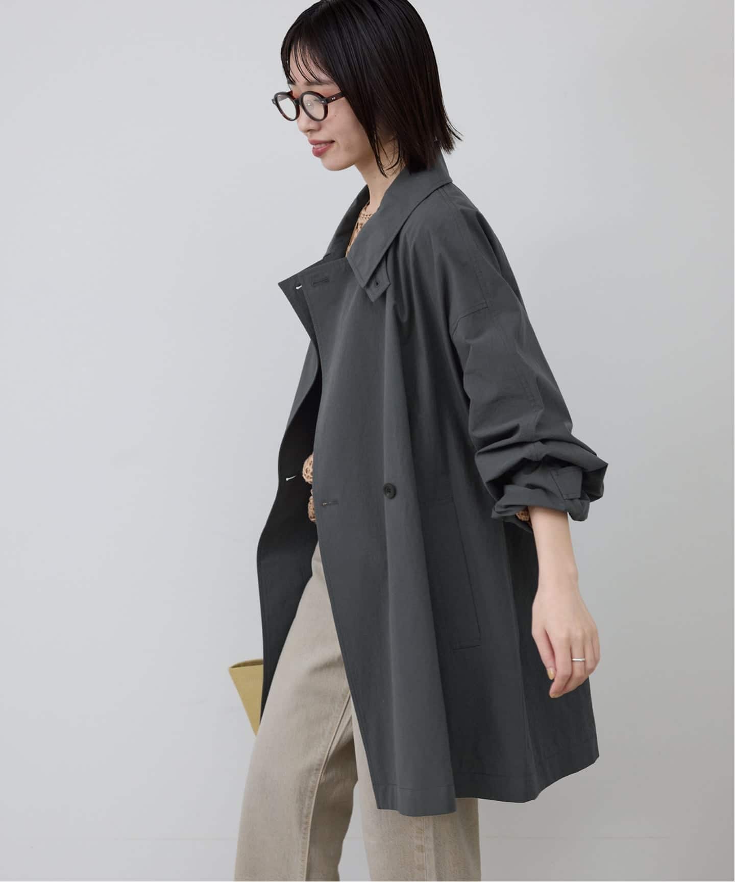 追加予約》コットンニュアンストレンチコート（トレンチコート