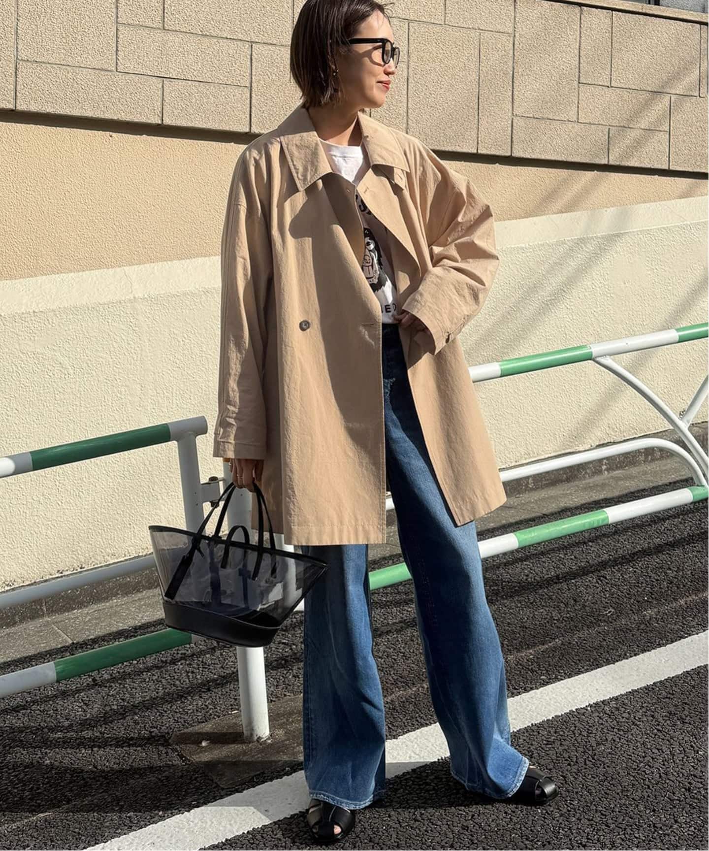 追加予約》コットンニュアンストレンチコート（トレンチコート