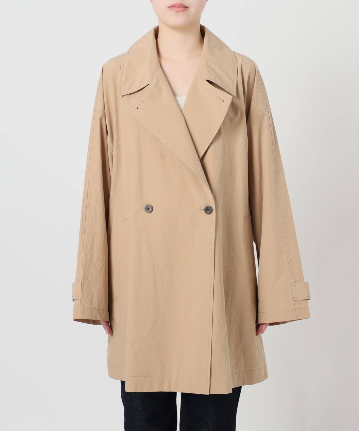 STONE  ベージュ トレンチコート stein | シュタイン OVERSIZED OVERLAPED TRENCH COAT(BEIGE