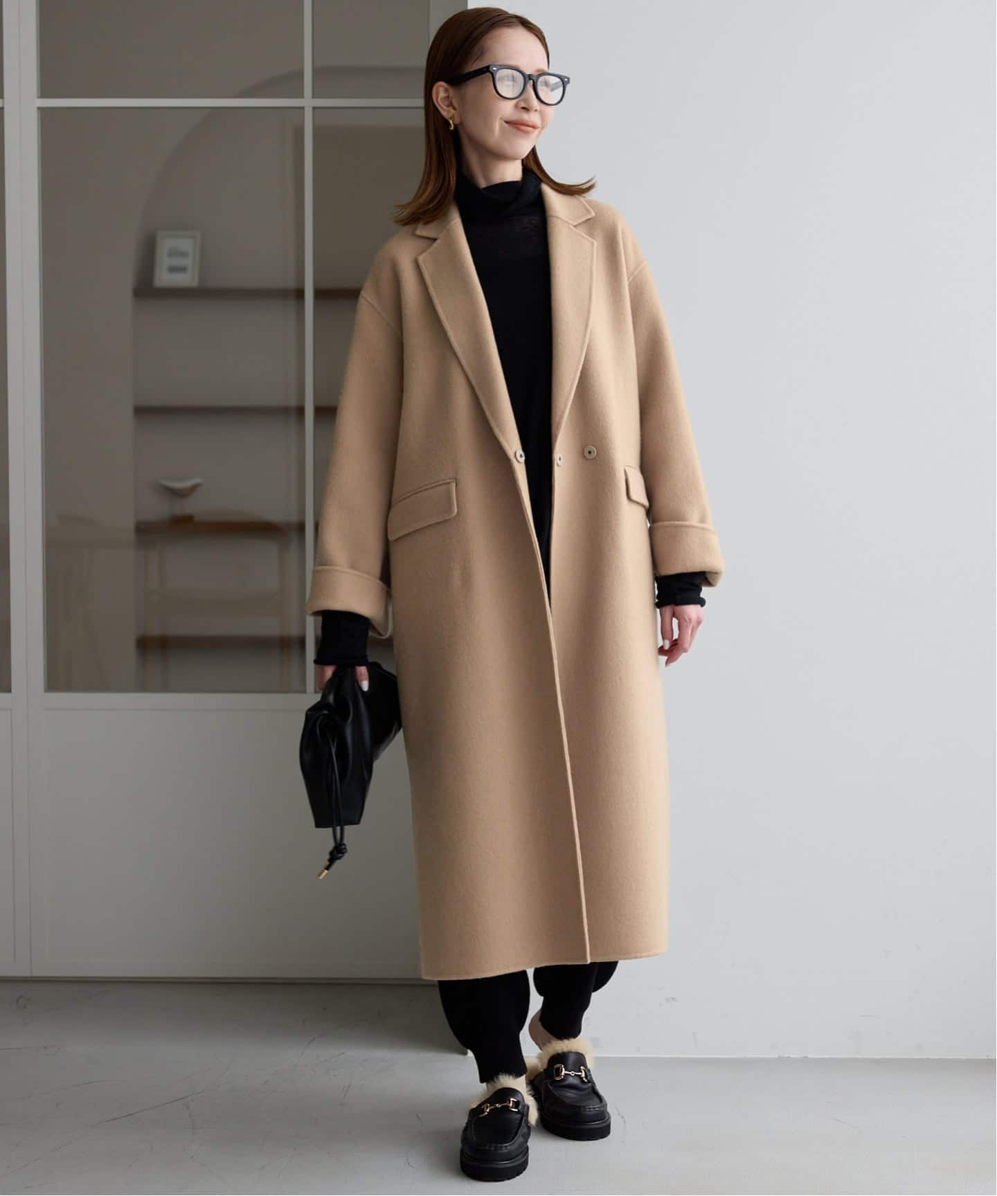 シリーズあり/追加予約》souple woolダブルフェイスチェスターコート