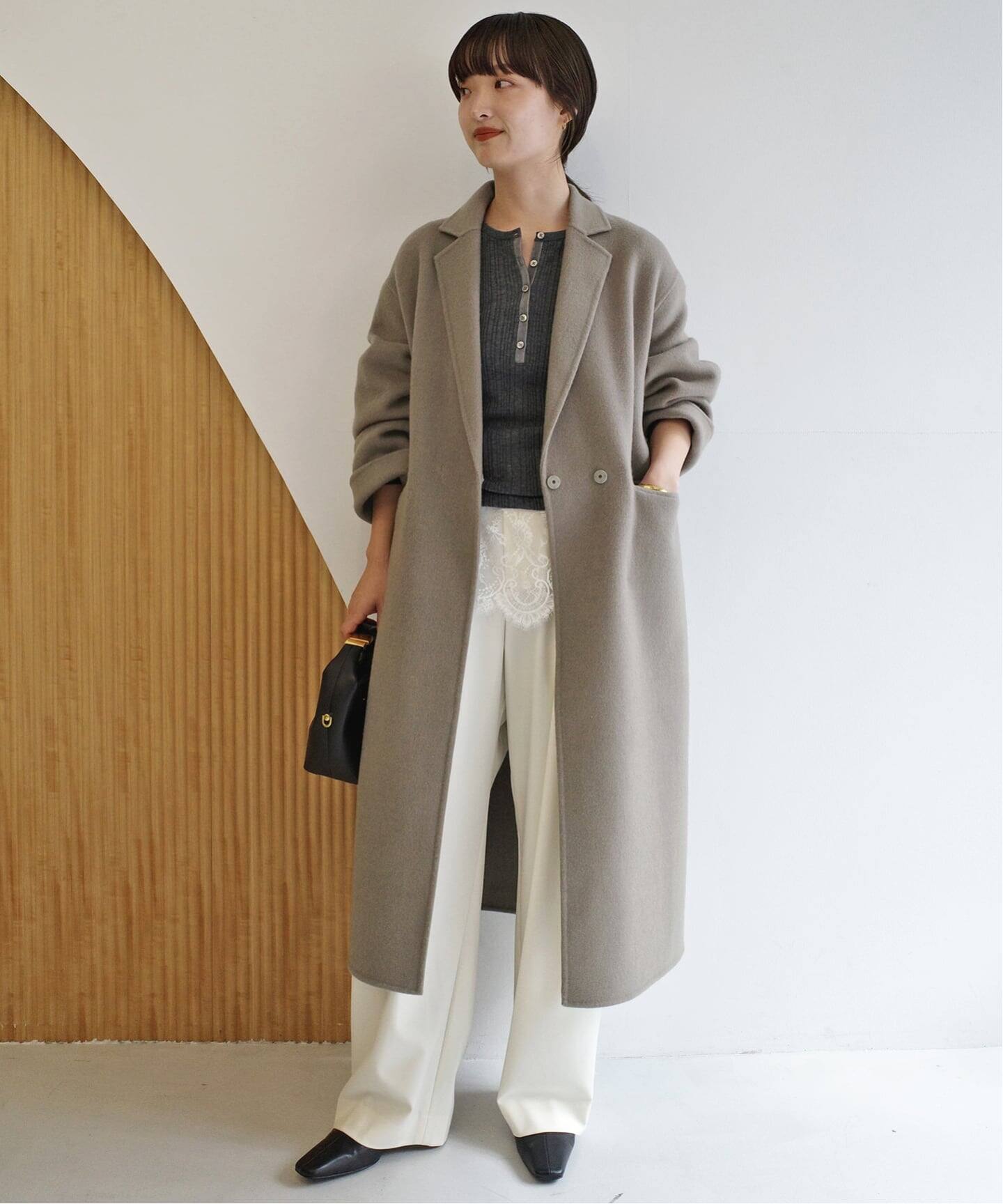 シリーズあり/追加予約》souple woolダブルフェイスチェスターコート 