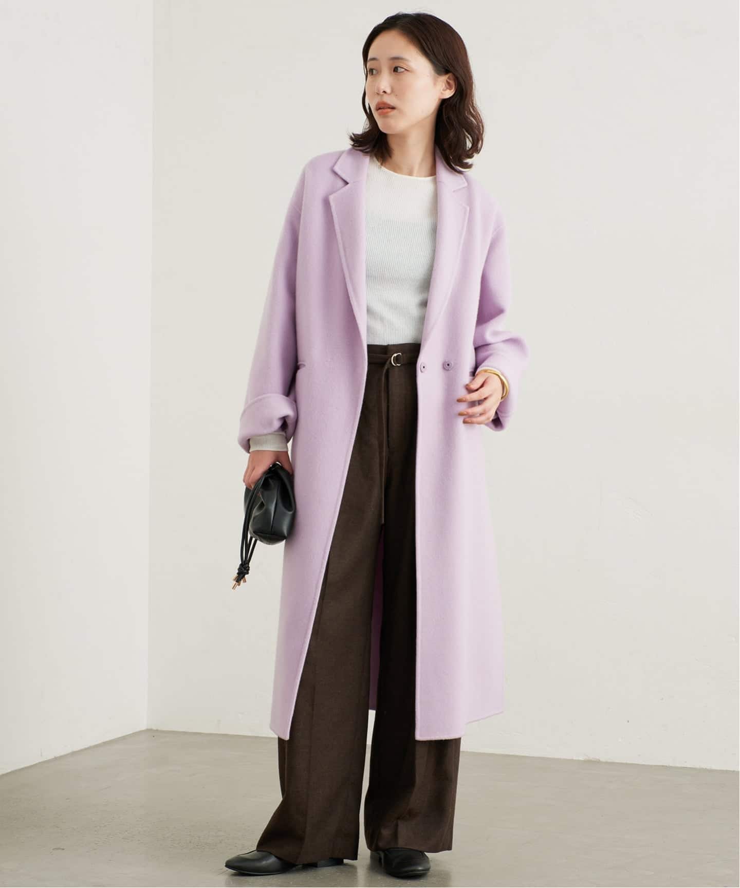 シリーズあり/追加予約》souple woolダブルフェイスチェスターコート