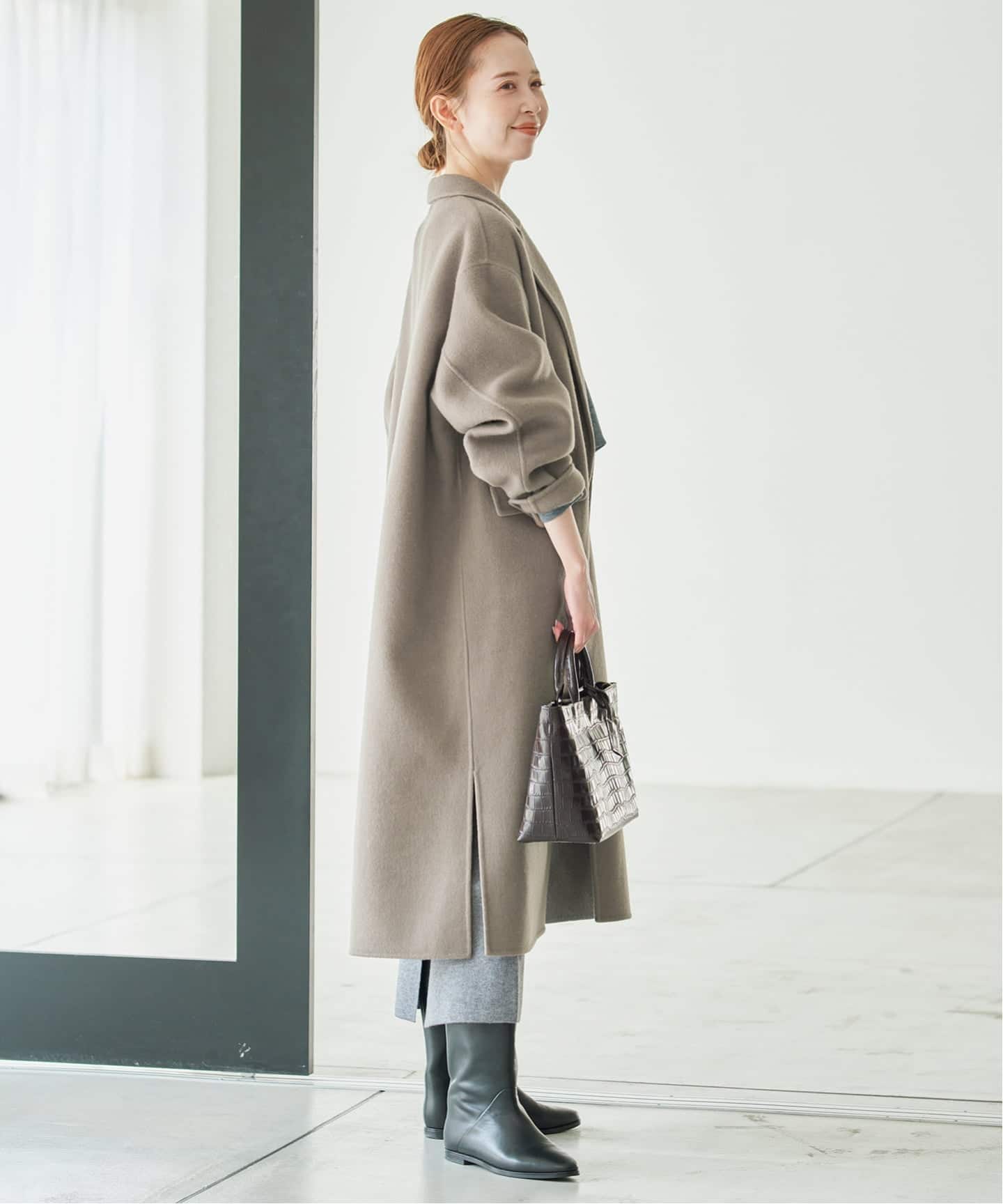 シリーズあり/追加予約》souple woolダブルフェイスチェスターコート