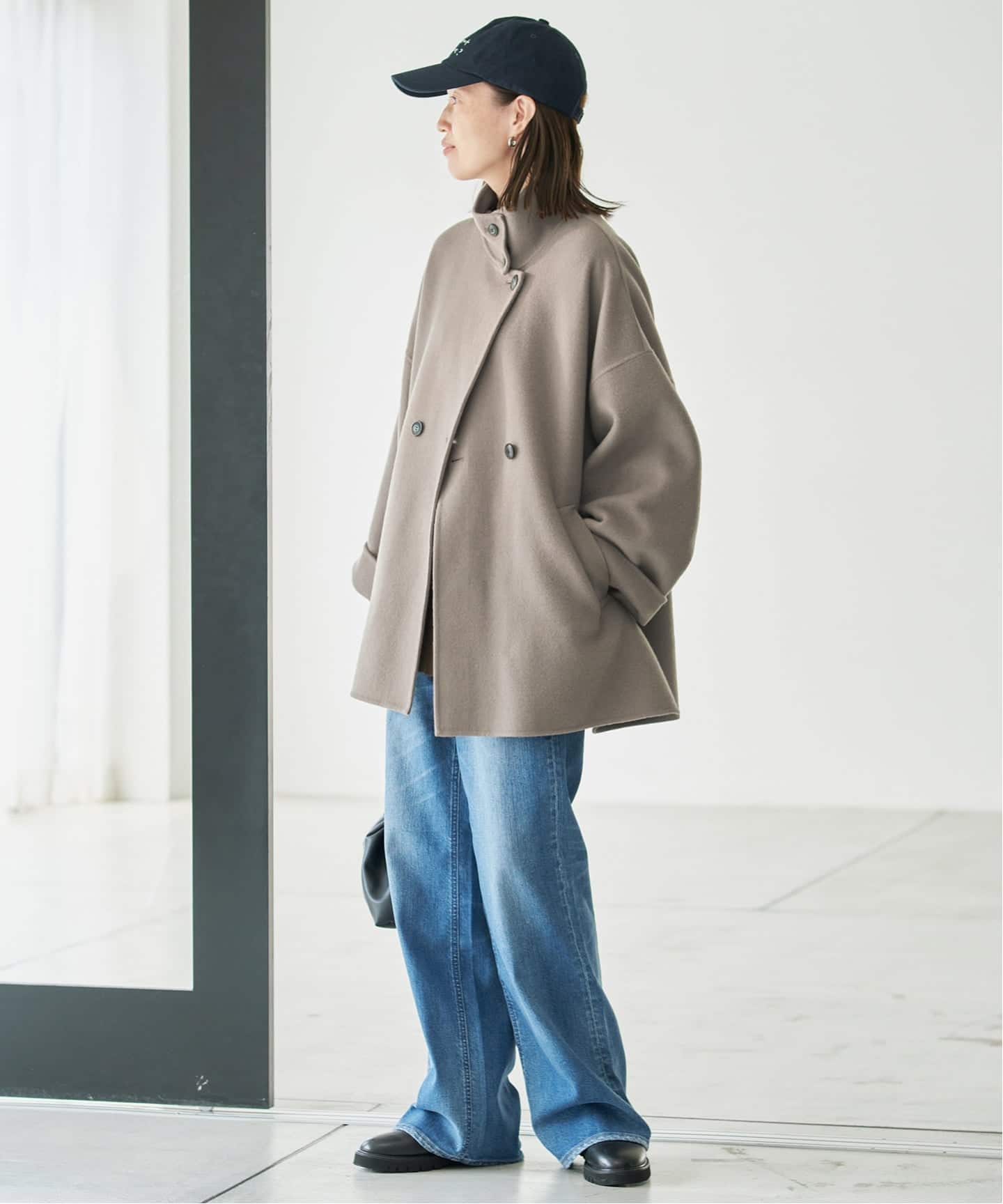 WEB限定/追加予約2》souple woolダブルフェイススタンドコート（その他