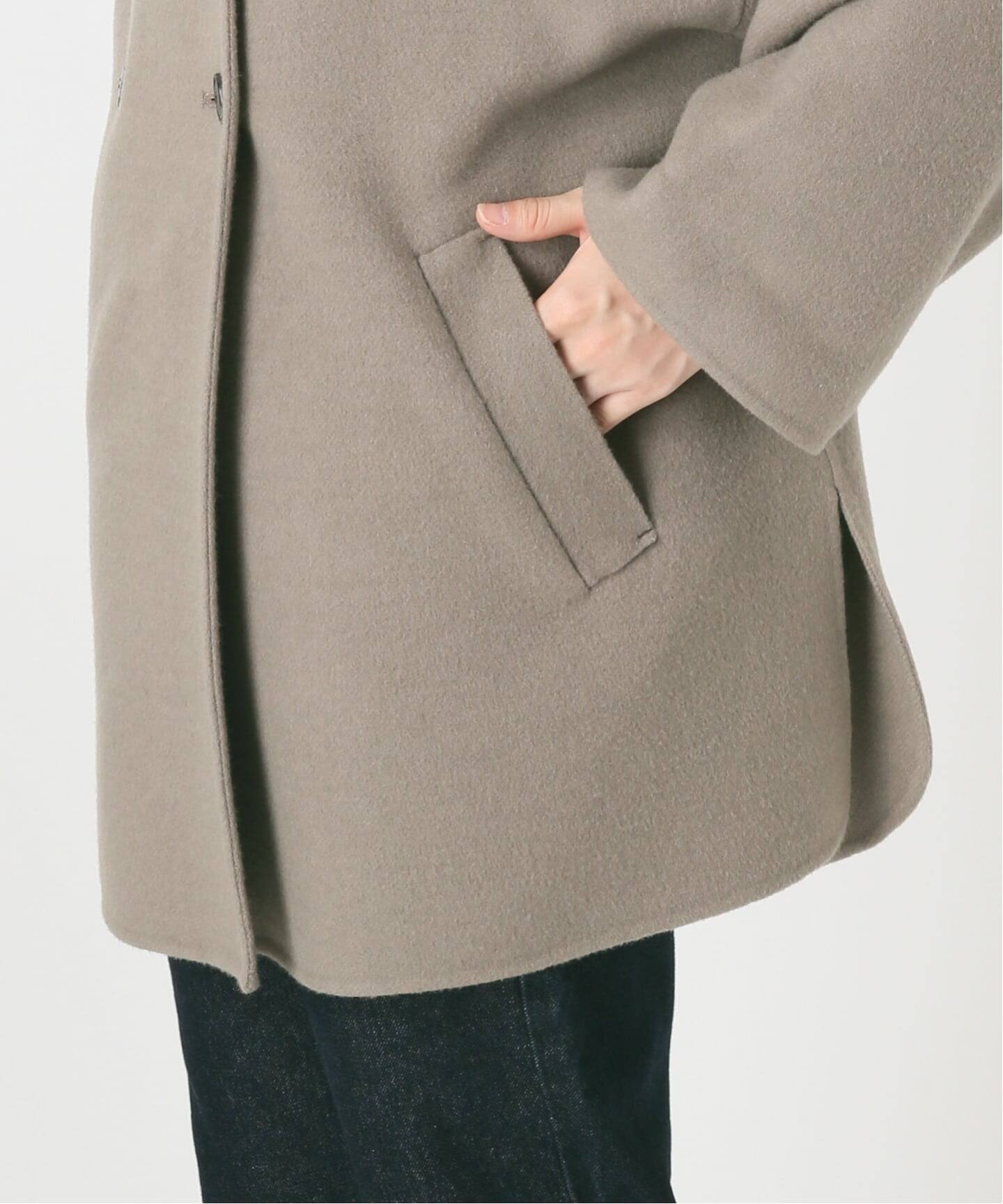 WEB限定/追加予約2》souple woolダブルフェイススタンドコート（その他 