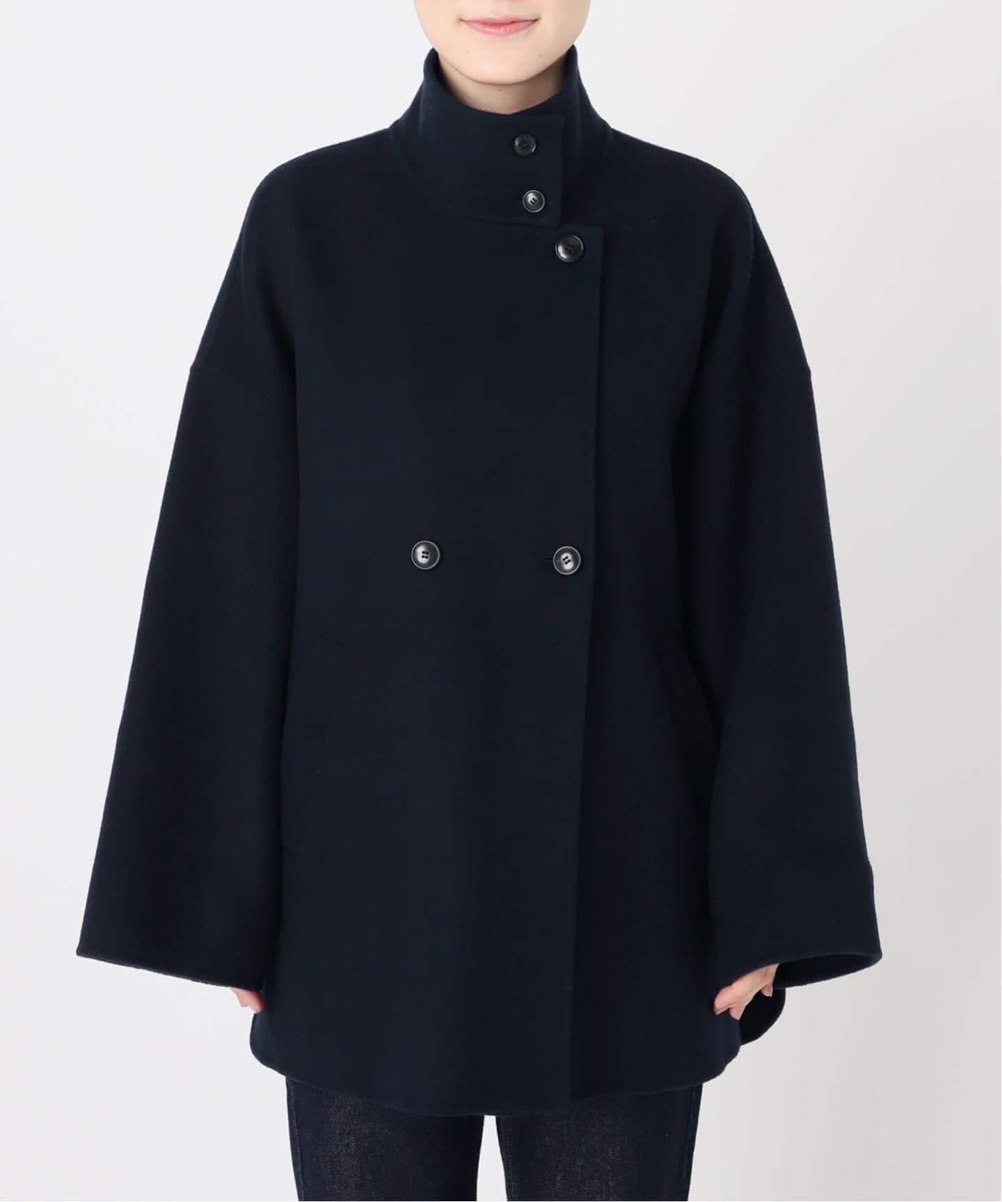 WEB限定/追加予約2》souple woolダブルフェイススタンドコート（その他