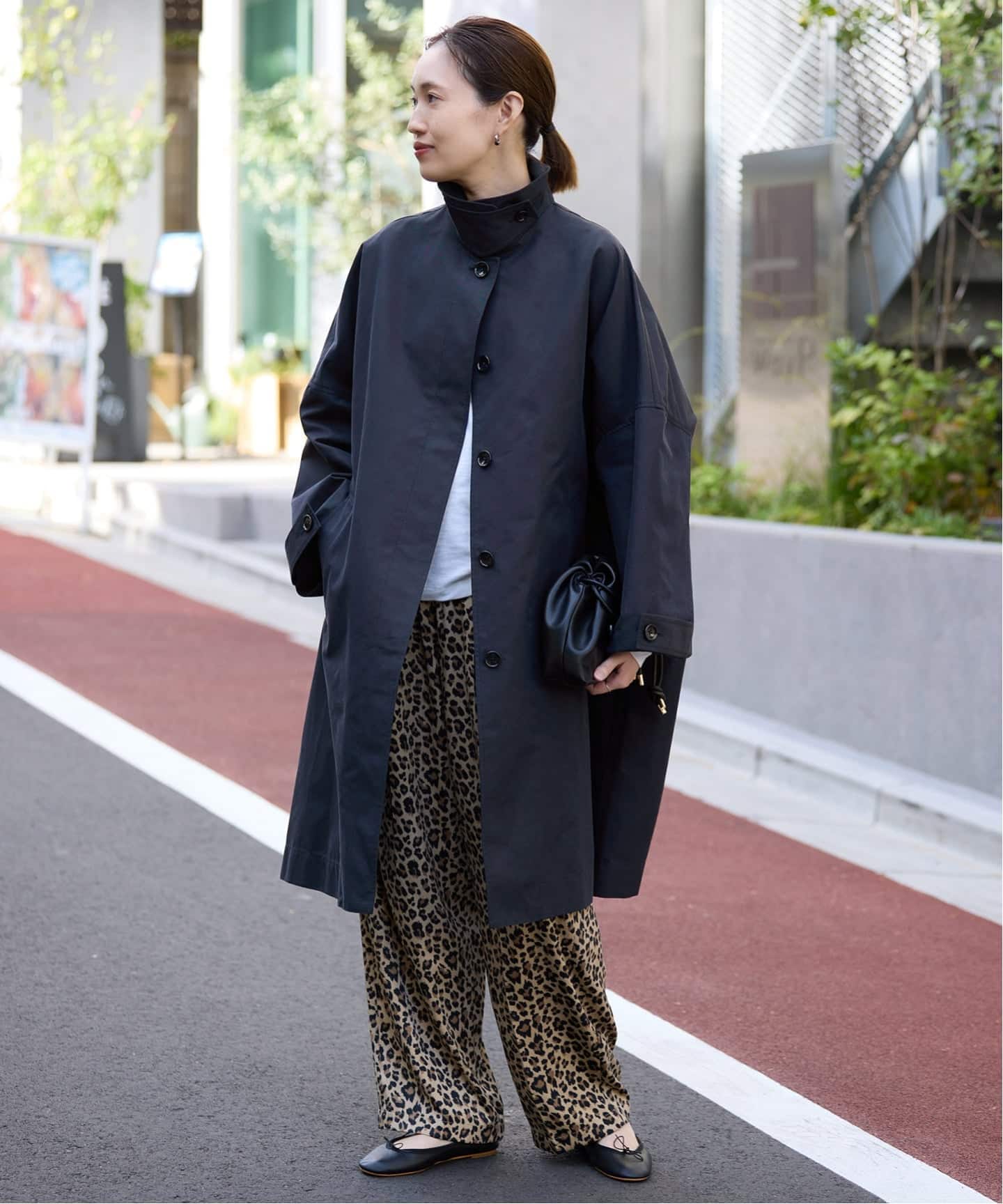 ネイビーのみWEB限定/予約》ドルマンスリーブコート（ステンカラー