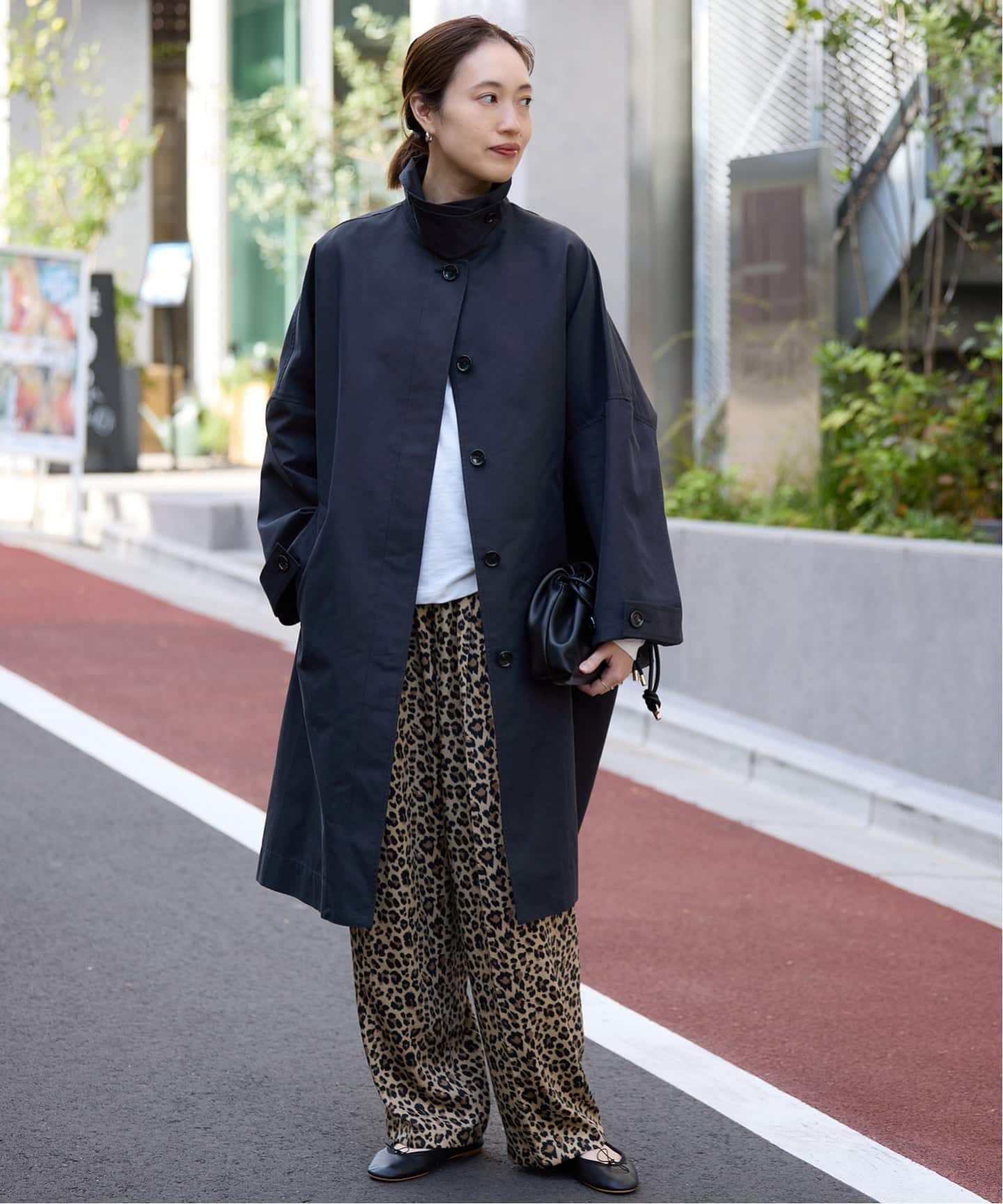 ネイビーのみWEB限定》ドルマンスリーブコート（ステンカラーコート