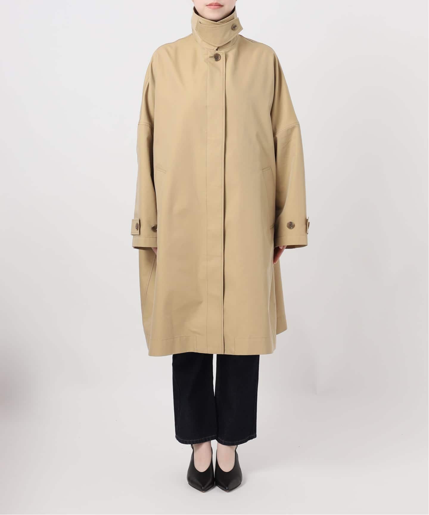 ネイビーのみWEB限定》ドルマンスリーブコート（ステンカラーコート