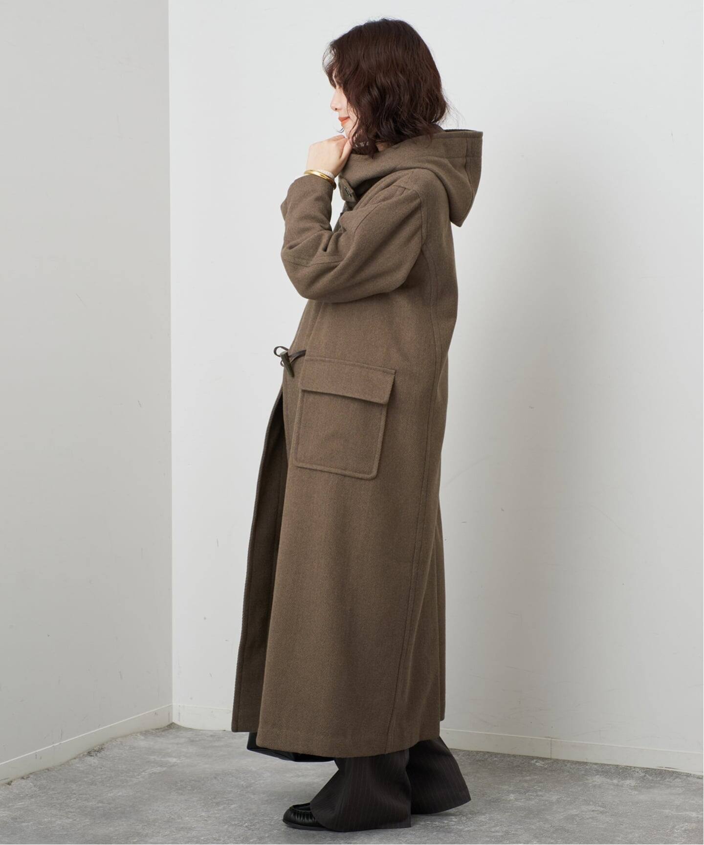 SALE！！　ベイクルーズ　Zipコート【タグ付き未使用】 予約》パイルカルゼロングダッフルコート（ダッフルコート）｜SLOBE
