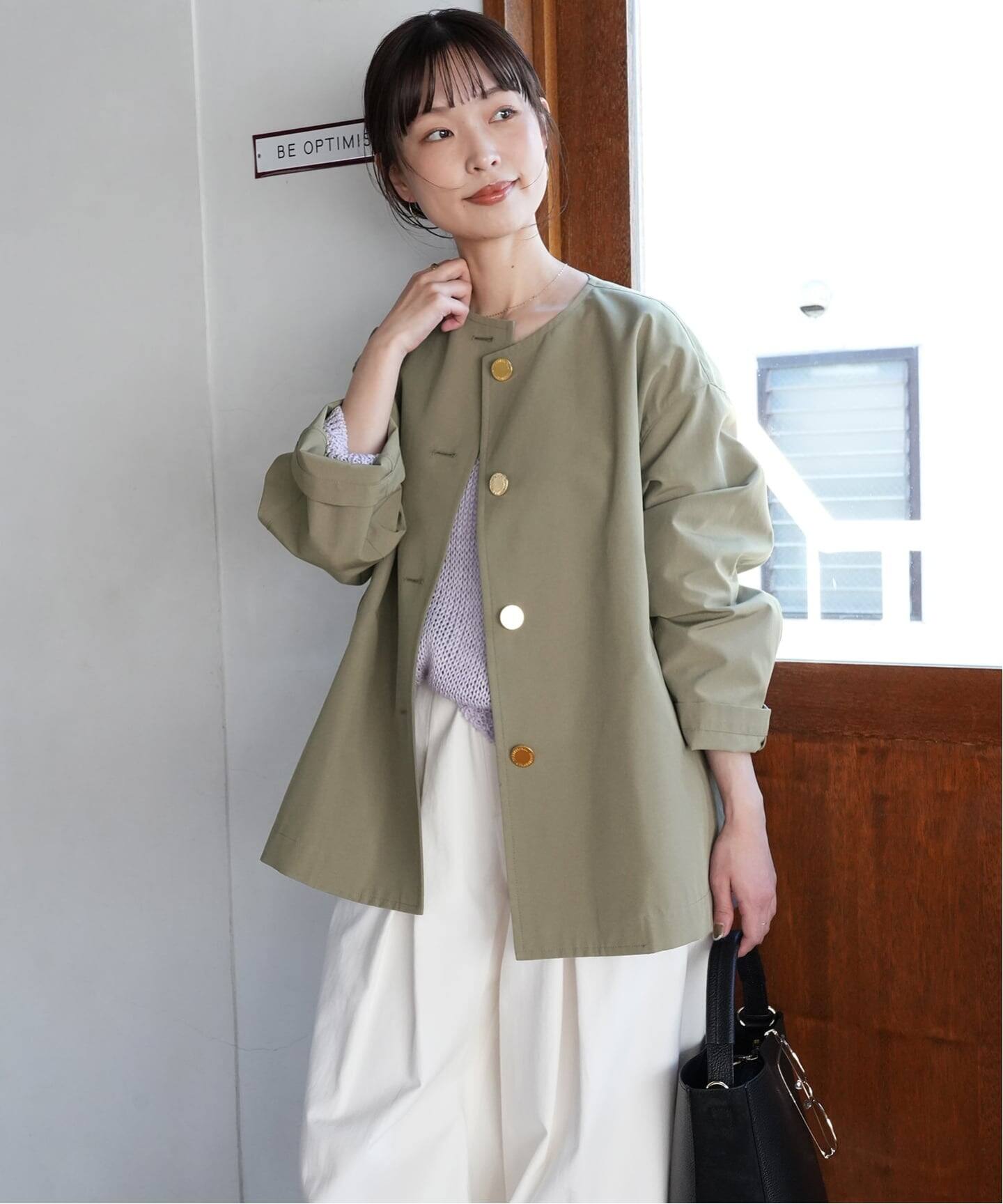 TRADITIONAL WEATHERWEAR SLOBE別注 LINTON N/C SHORT（ノーカラー