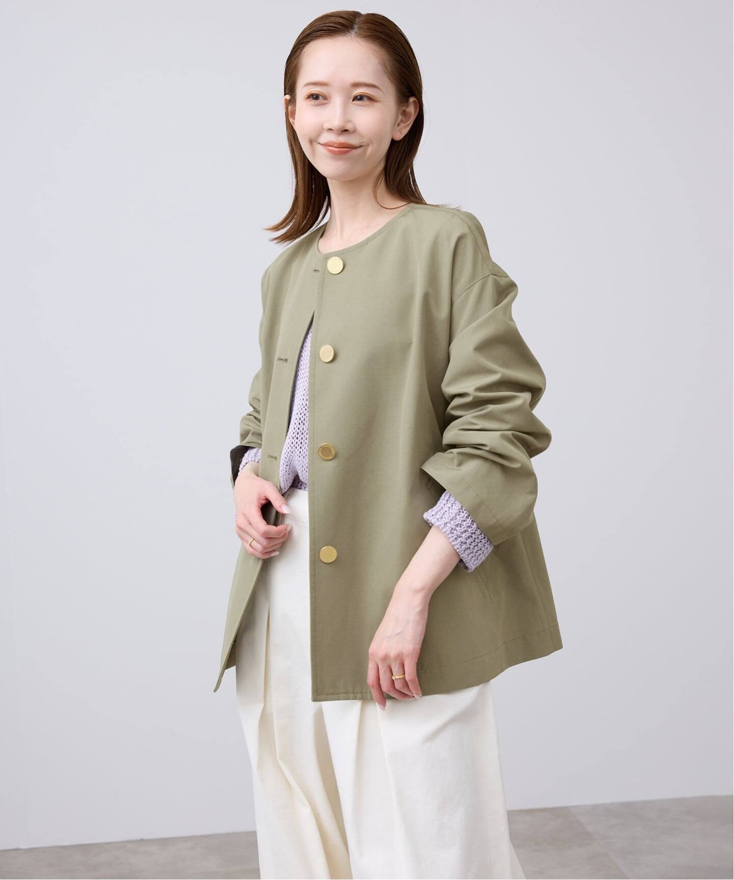 TRADITIONAL WEATHERWEAR SLOBE別注 LINTON N/C SHORT（ノーカラー 