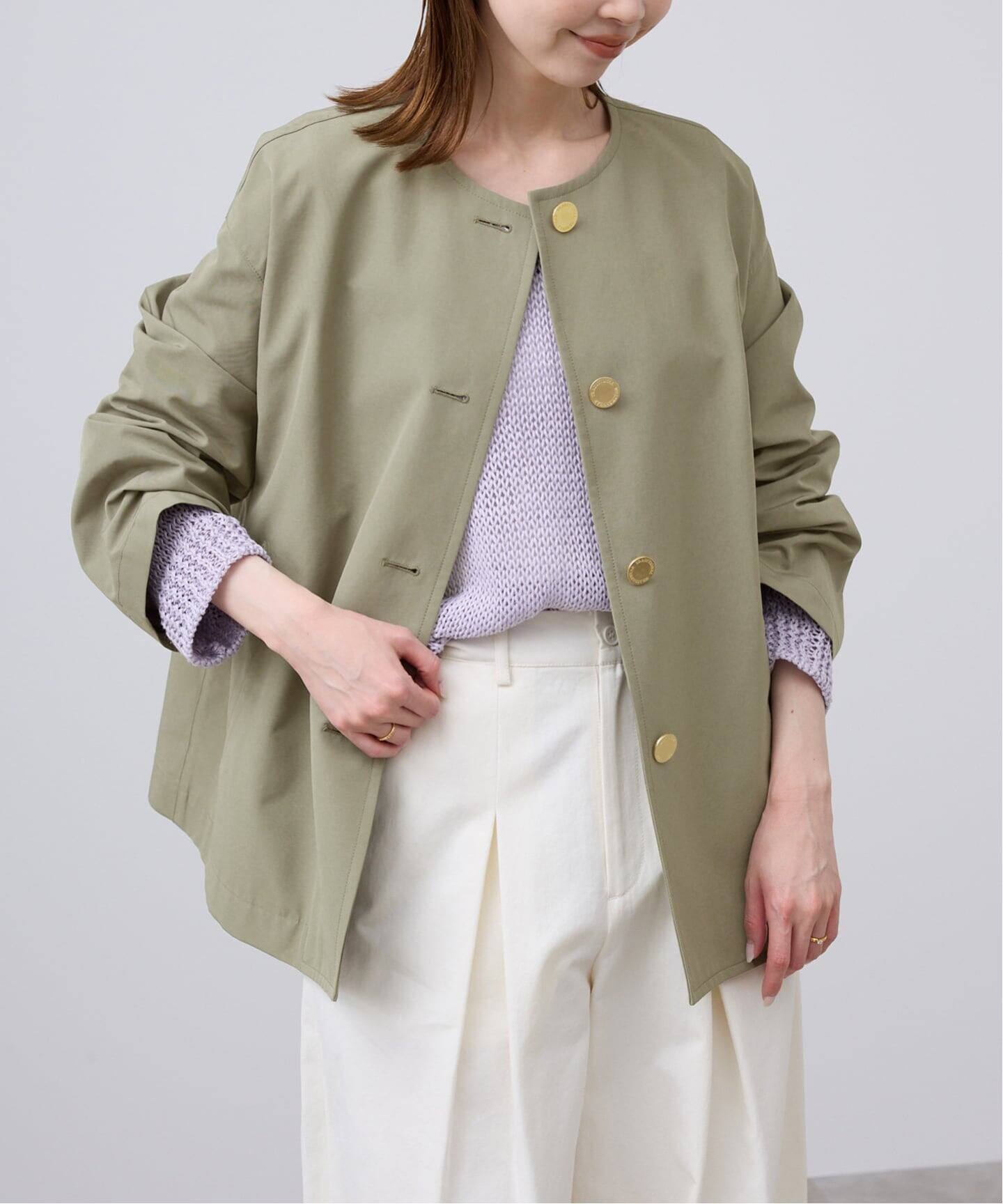 TRADITIONAL WEATHERWEAR SLOBE別注 LINTON N/C SHORT（ノーカラー