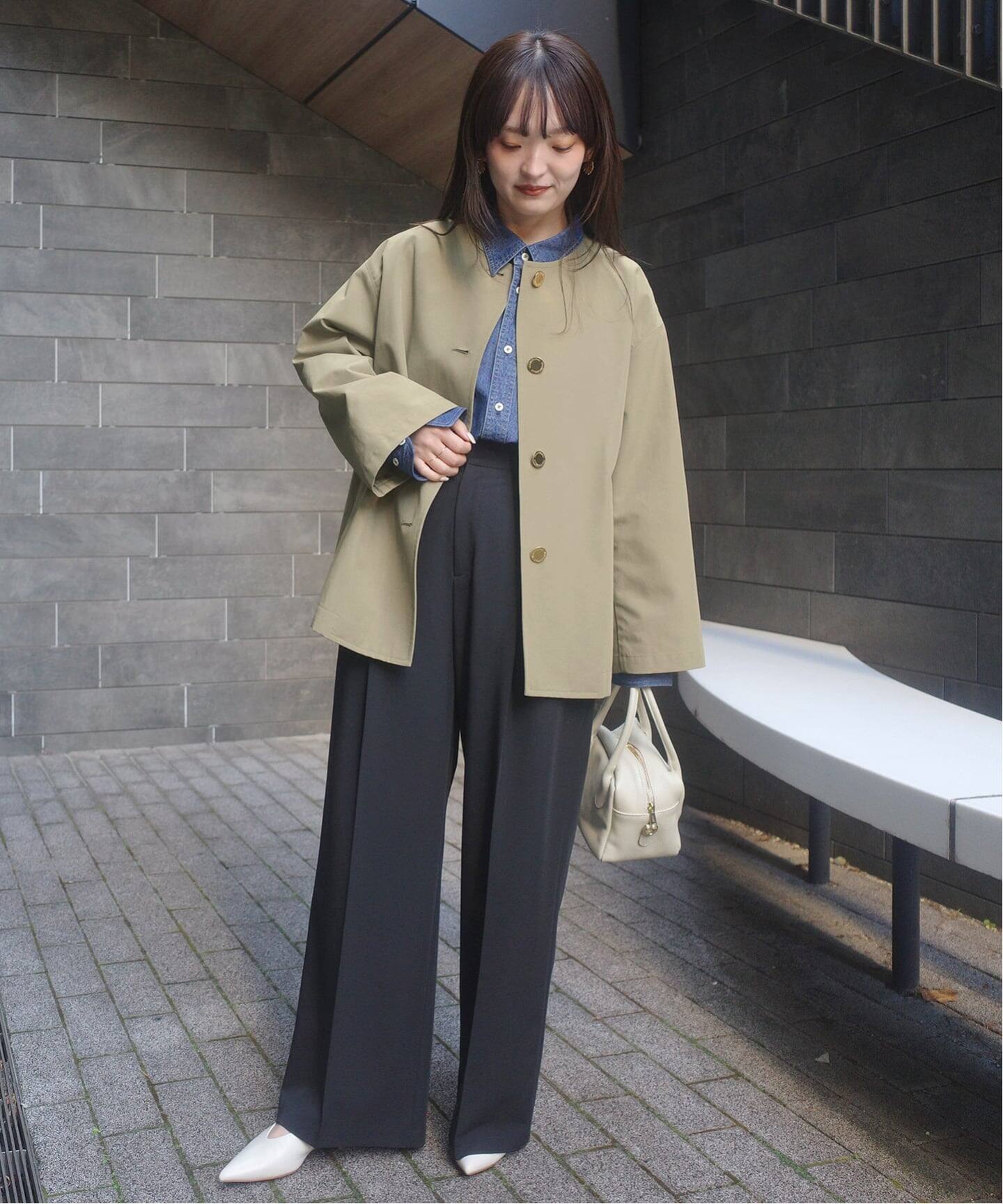 TRADITIONAL WEATHERWEAR SLOBE別注 LINTON N/C SHORT（ノーカラー