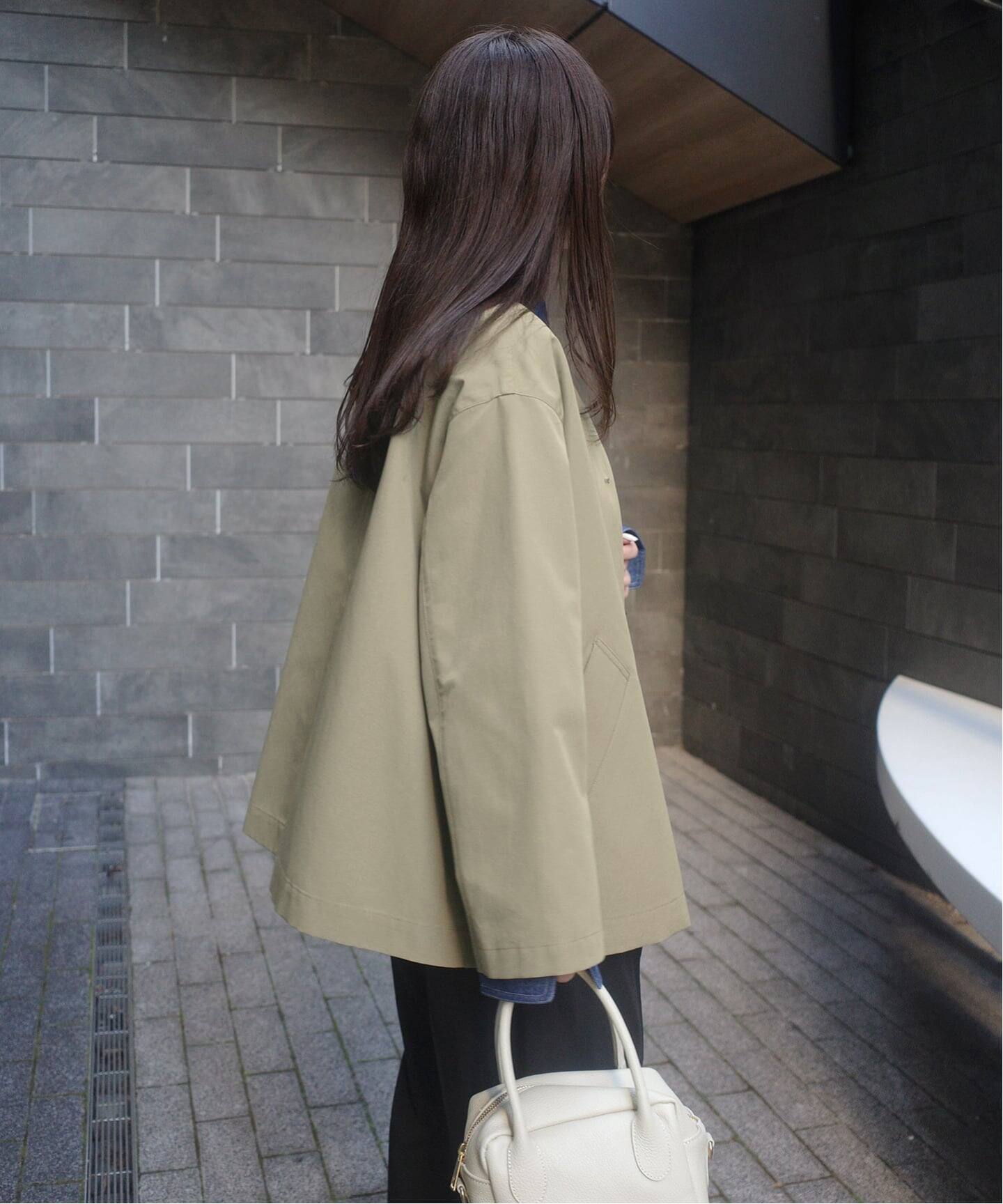 kimie19640818　ロンドントラディション スローブイエナ別注 TRADITIONAL WEATHERWEAR SLOBE別注 LINTON N/C SHORT（ノーカラー