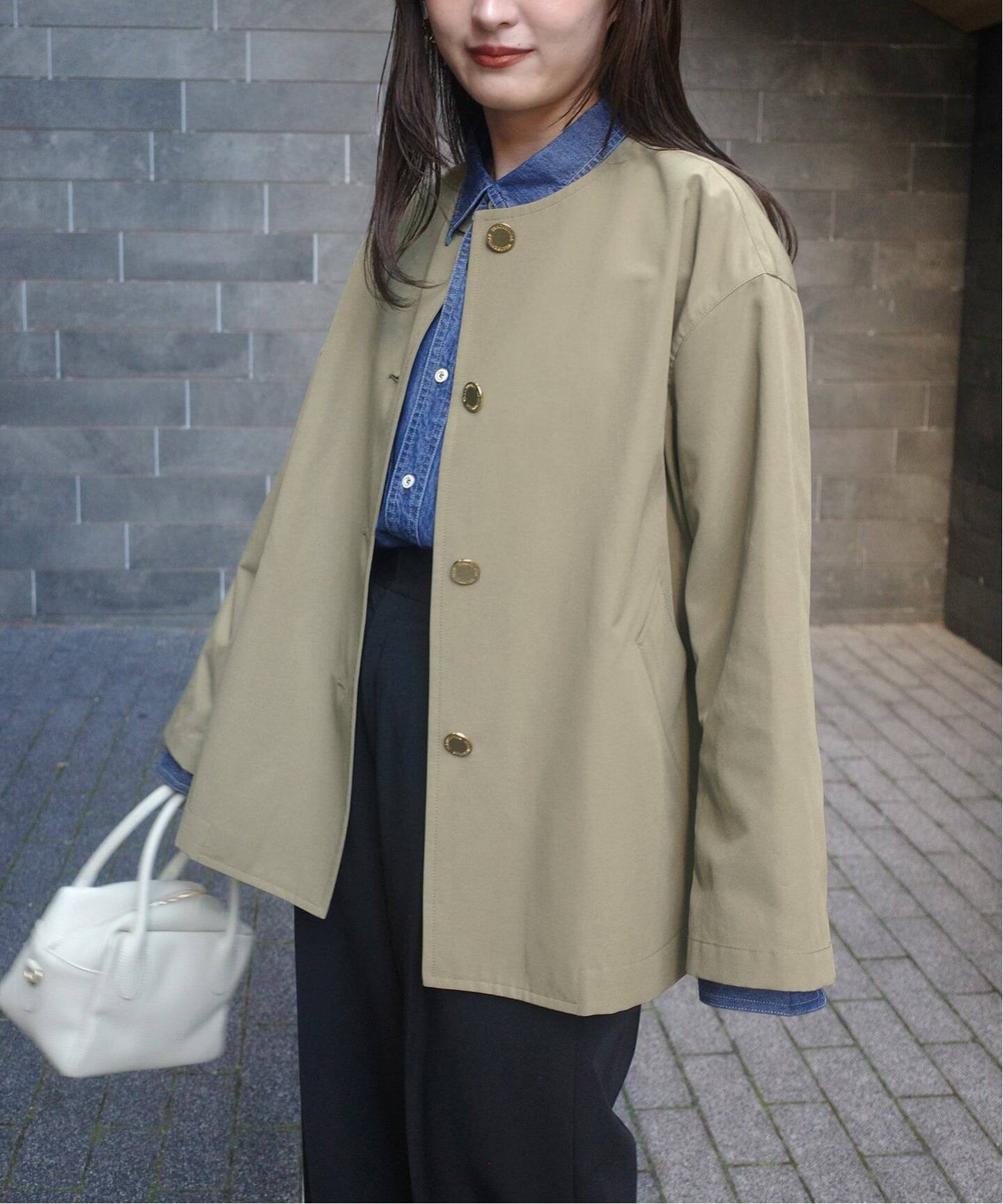 TRADITIONAL WEATHERWEAR SLOBE別注 LINTON N/C SHORT（ノーカラー