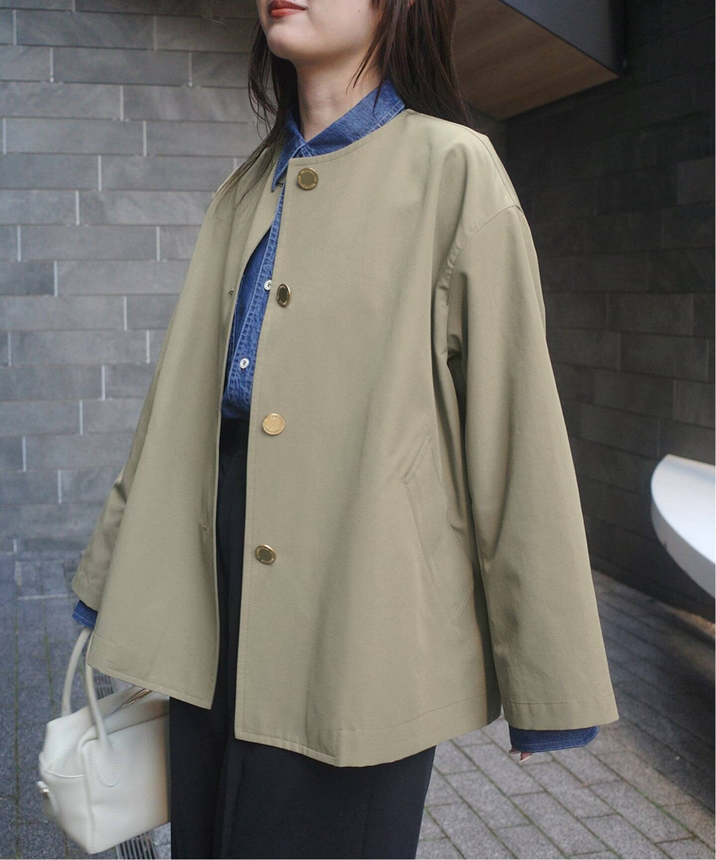 完売品　TRADITIONAL WEATHERWEAR SLOBE別注 TRADITIONAL WEATHERWEAR SLOBE別注 LINTON N/C SHORT（ノーカラー