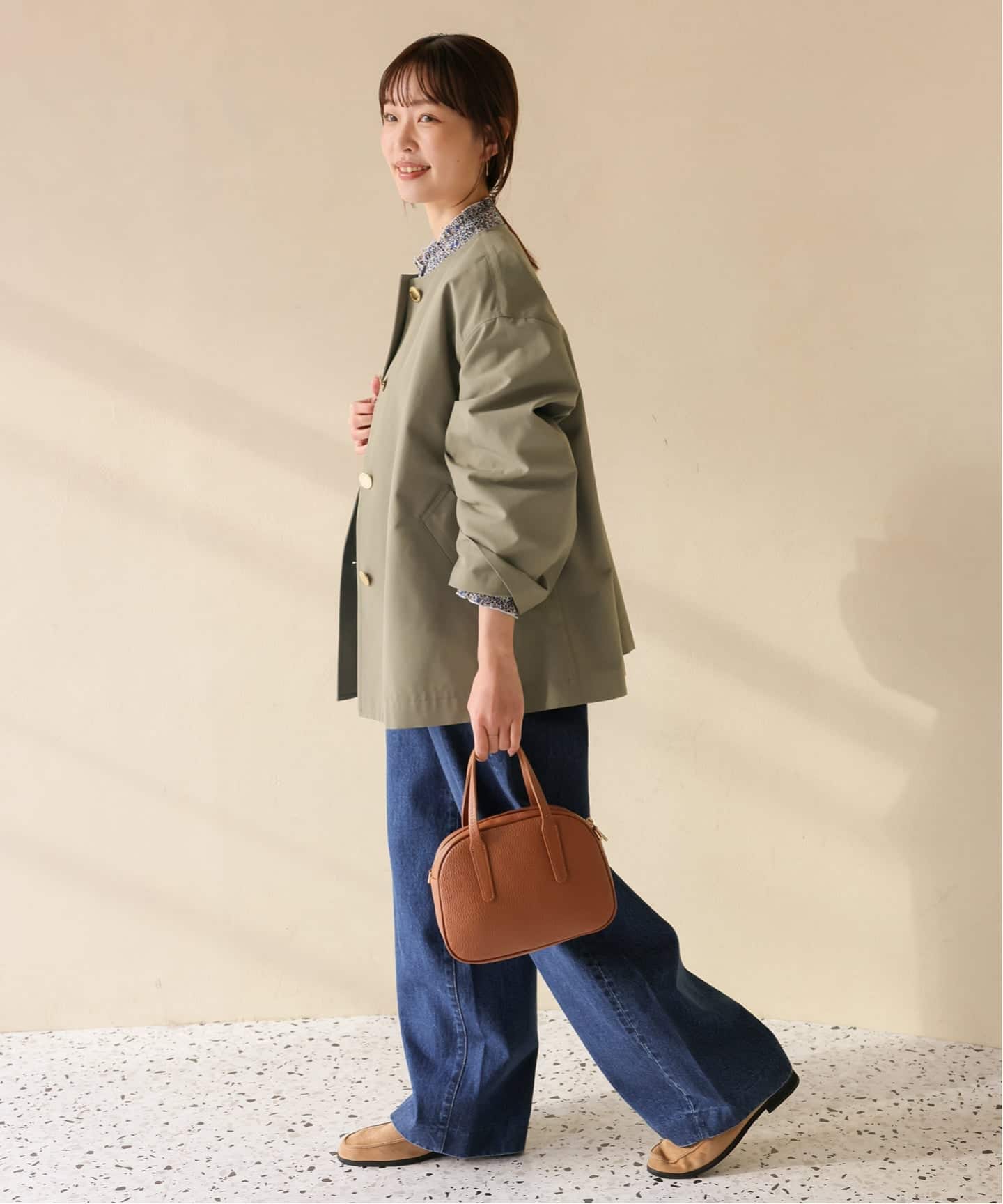 TRADITIONAL WEATHERWEAR SLOBE別注 LINTON N/C SHORT（ノーカラー