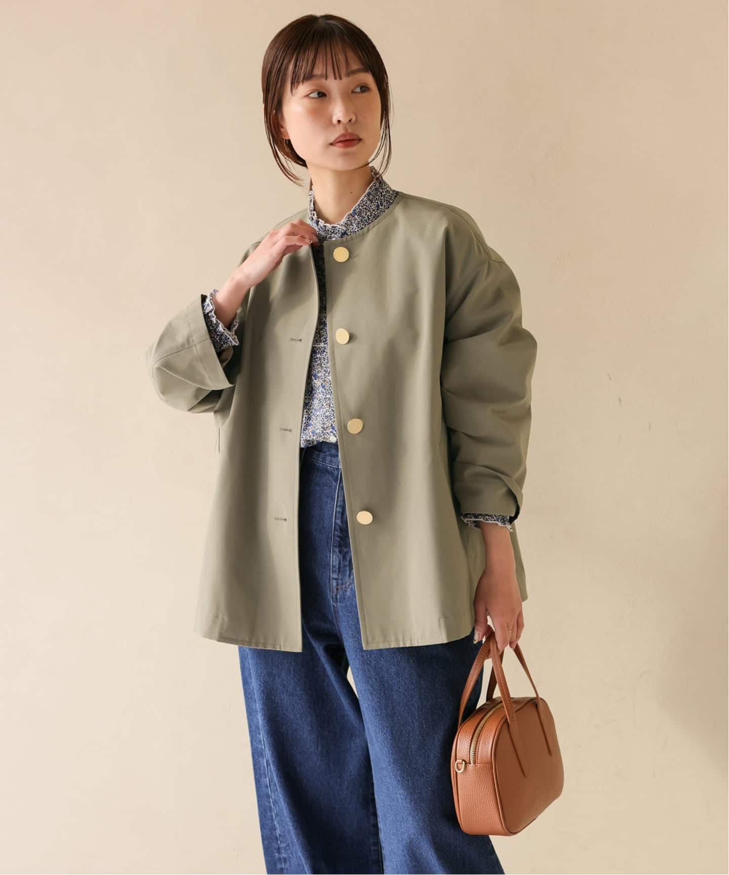 TRADITIONAL WEATHERWEAR SLOBE別注 LINTON N/C SHORT（ノーカラー
