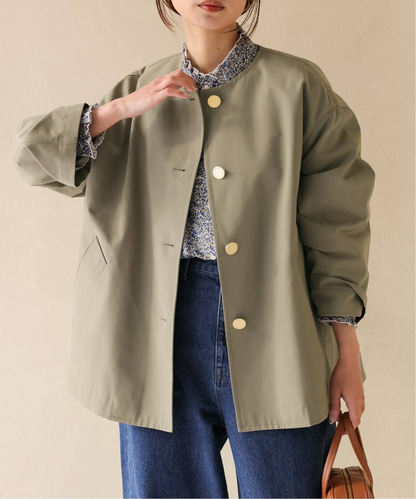 TRADITIONAL WEATHERWEAR SLOBE別注 LINTON N/C SHORT（ノーカラー