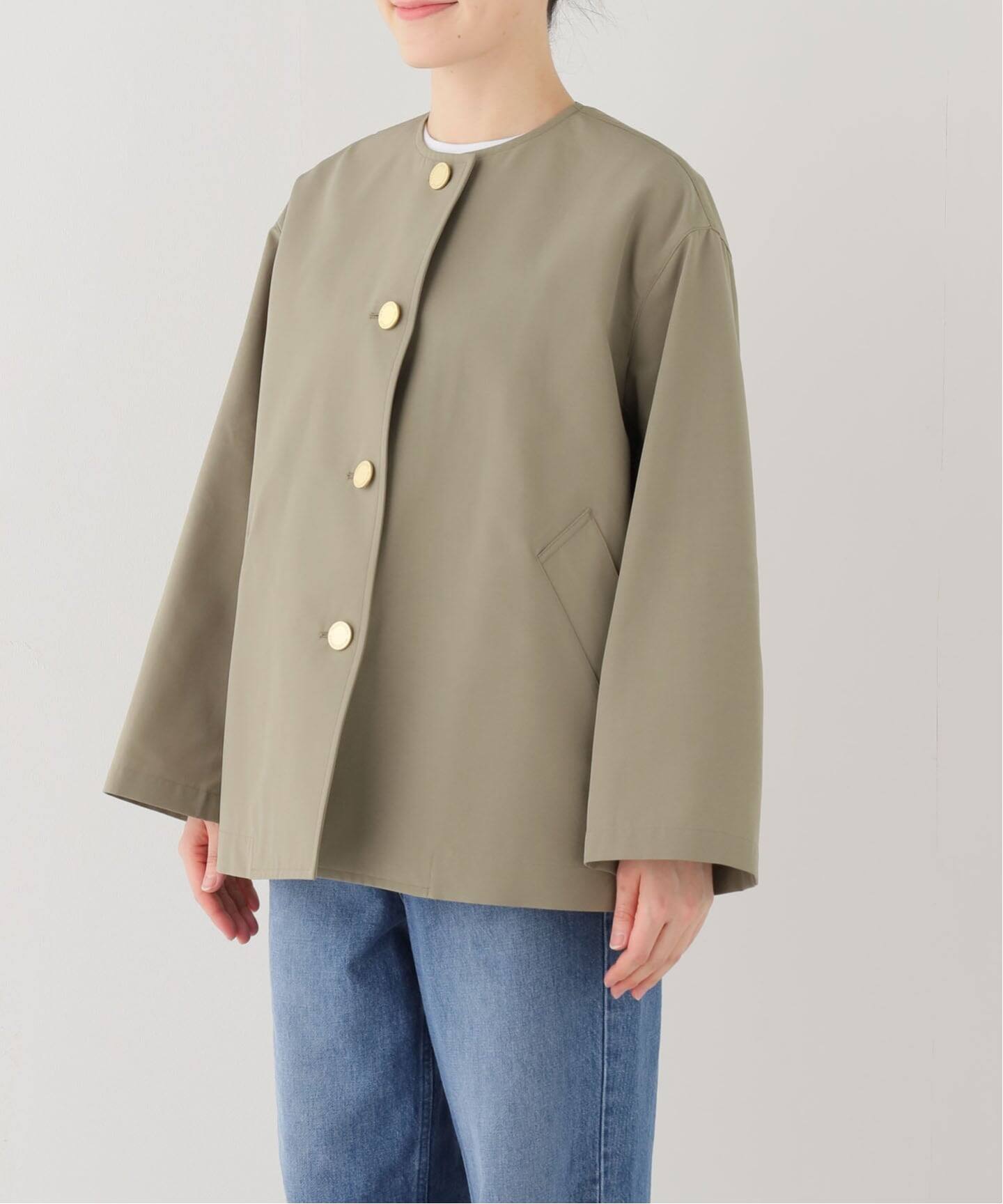 TRADITIONAL WEATHERWEAR SLOBE別注 LINTON N/C SHORT（ノーカラー