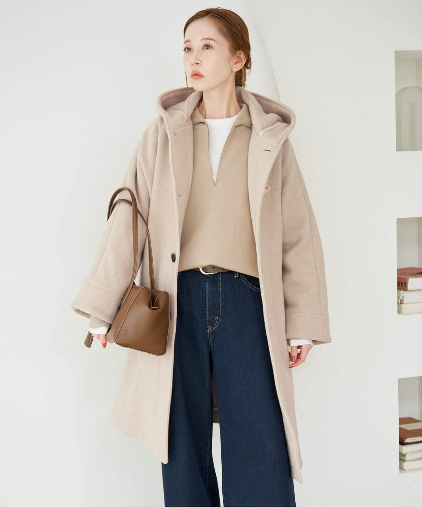 予約》DANTON/ダントン HOODED LONG COAT DT-A0708（フードコート