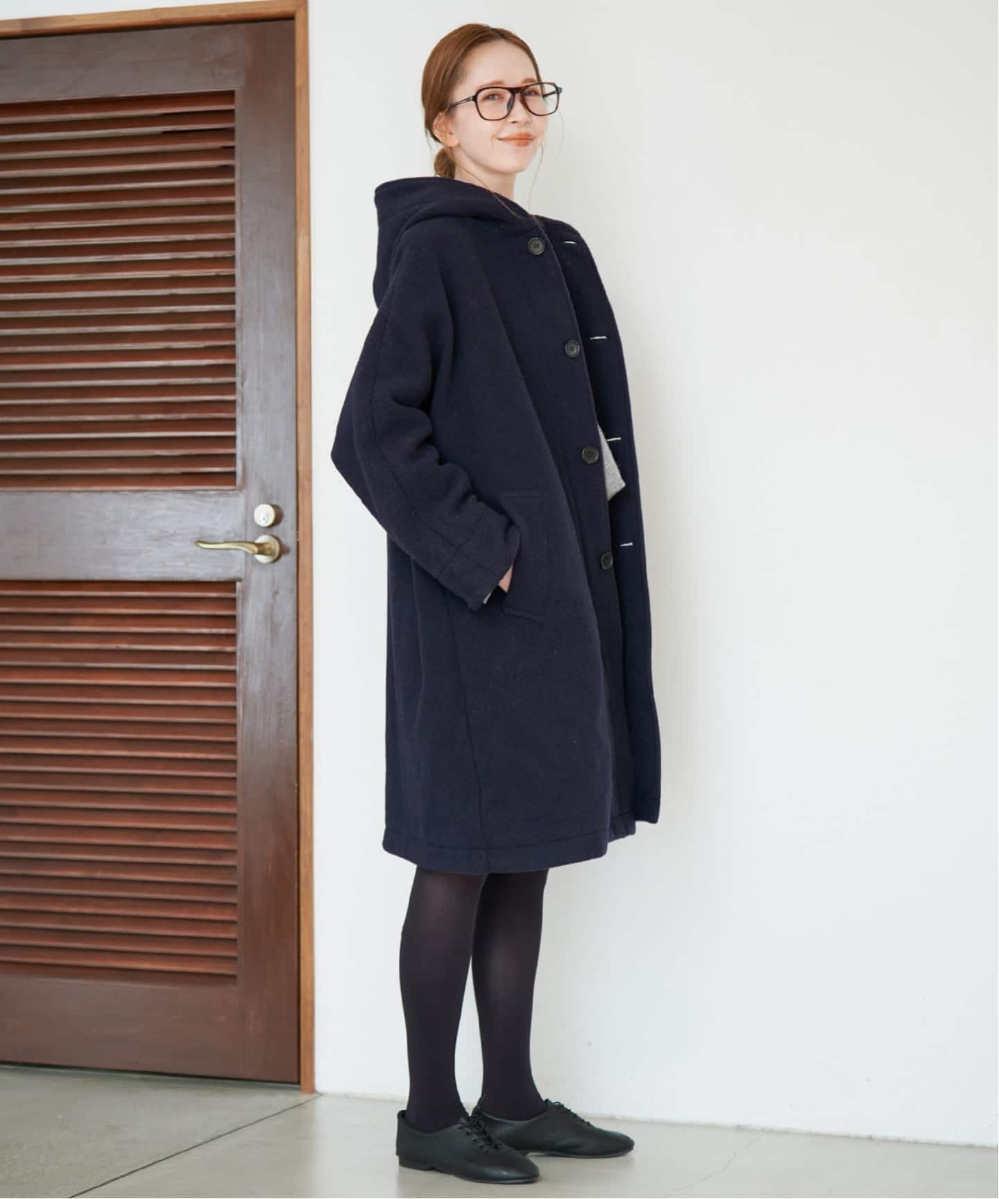 予約》DANTON/ダントン HOODED LONG COAT DT-A0708（フードコート